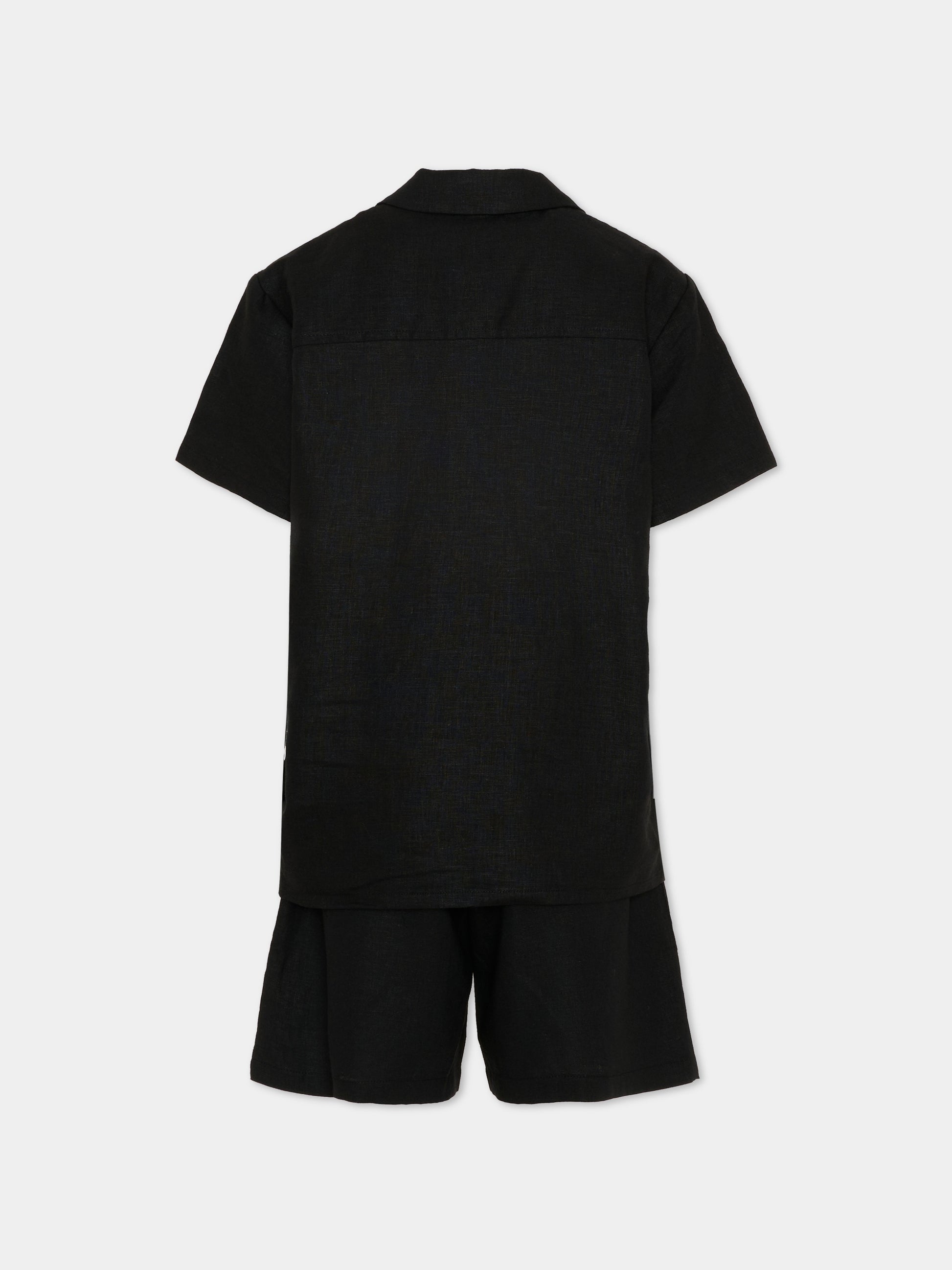 Completo elegante nero per bambino,Richmond,RBP26213CL BLACK