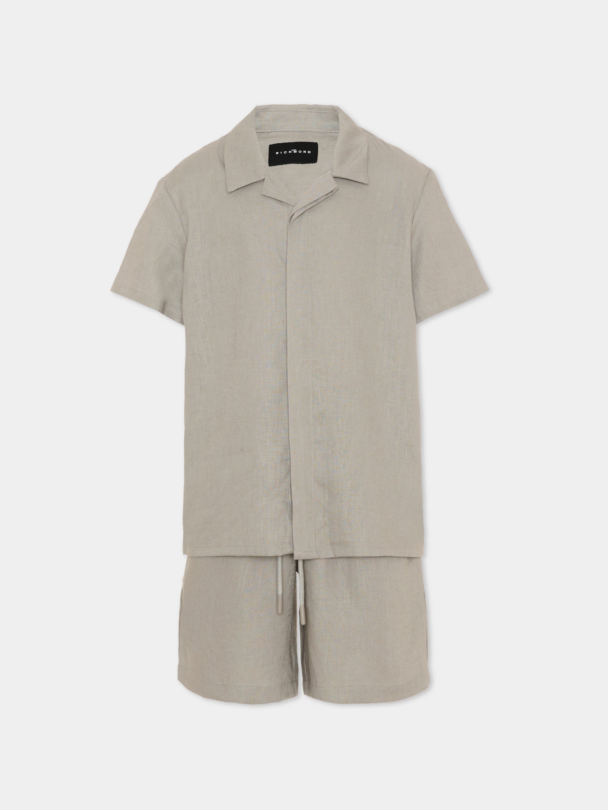 Completo elegante grigio per bambino,Richmond,RBP26213CL GREY ULTIMATE