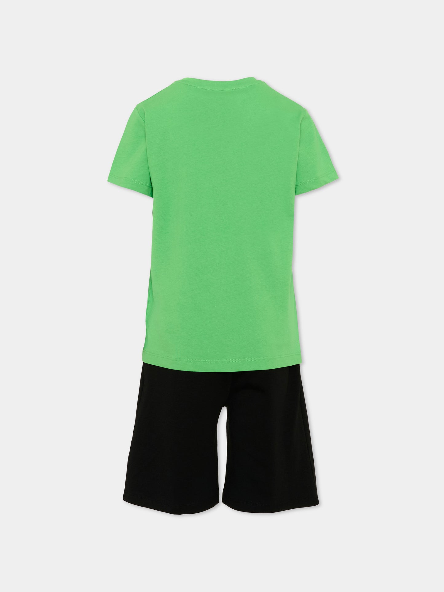 Completo sportivo verde per bambino con logo,Richmond,RBP26018CJ GREEN VIBRANT