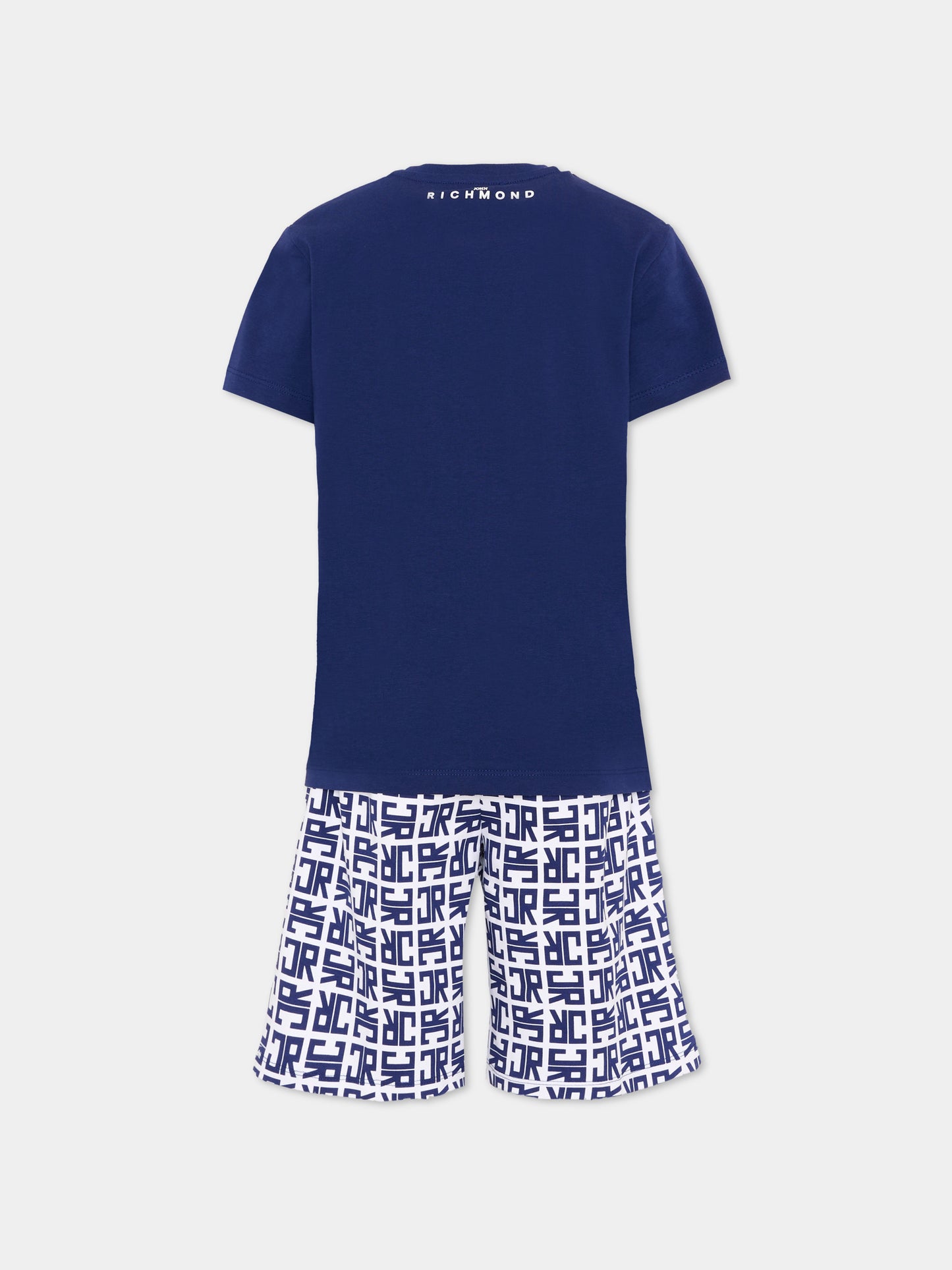 Completo sportivo blu per bambino con monogram,Richmond,RBP26004CJ BLUE BEACON