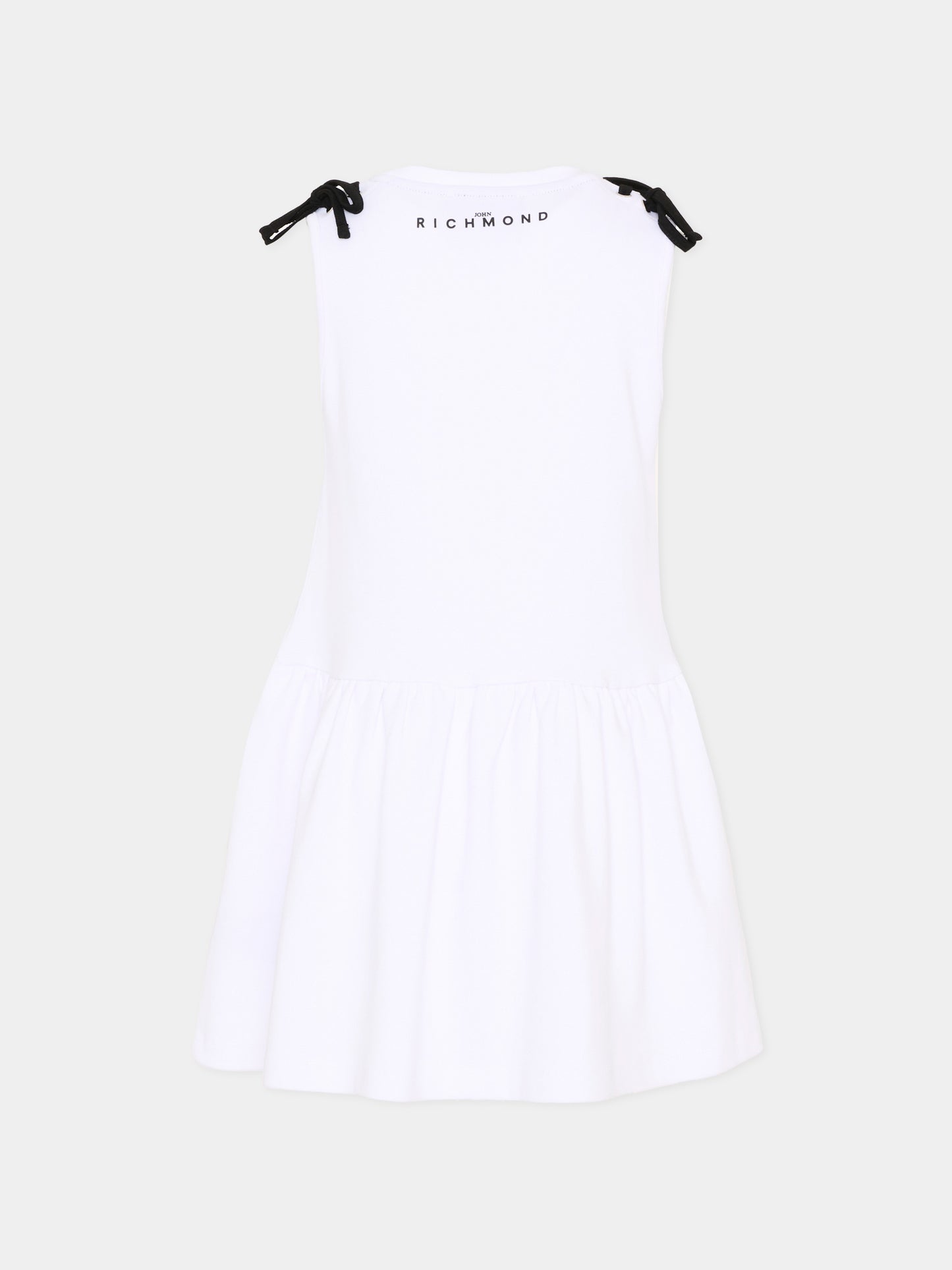 Vestito bianco per bambina con logo,Richmond,RGP26033VE WHITE