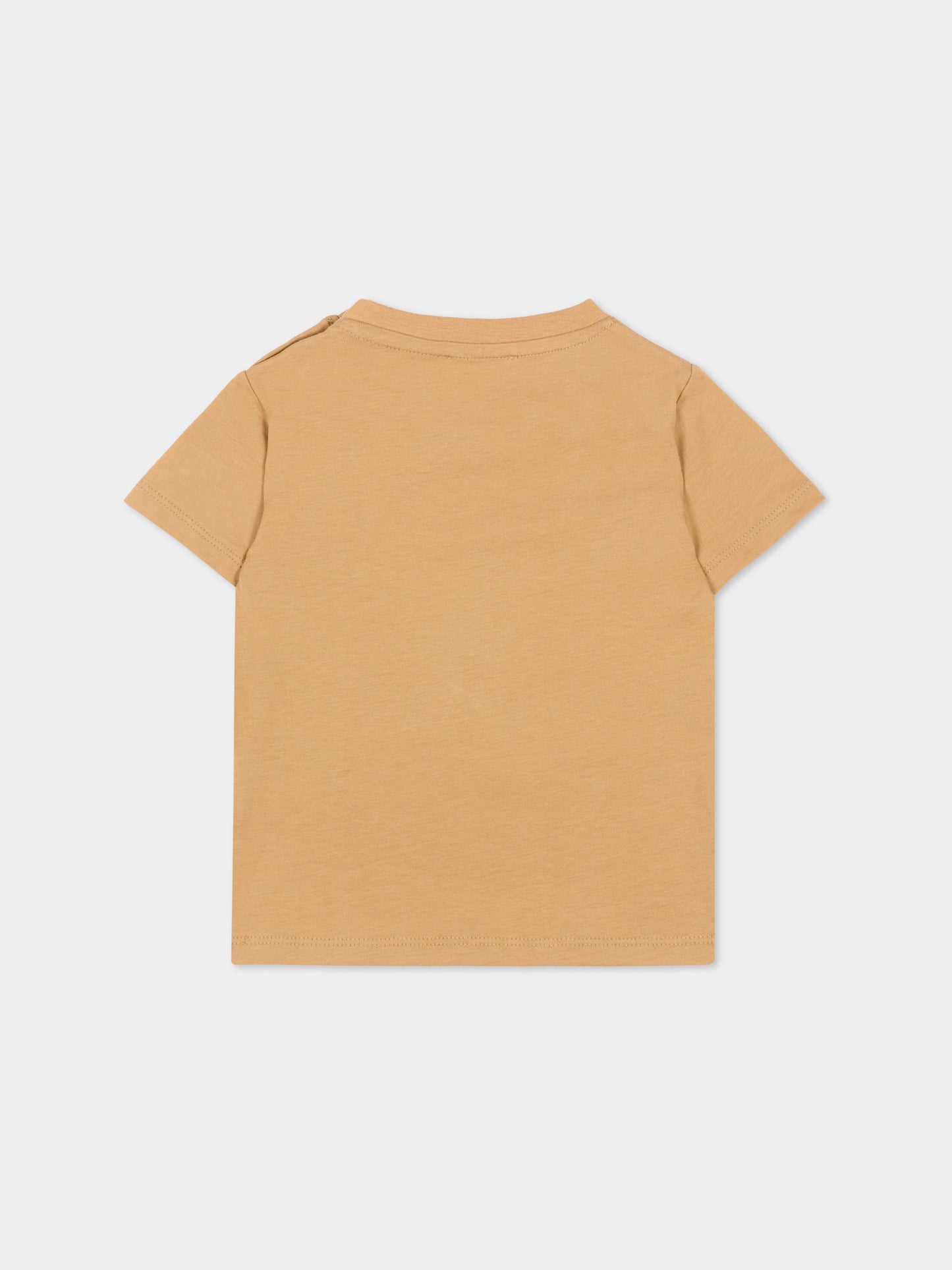 T-shirt marrone per neonato con logo,Richmond,RIP26002TS BROWN CARTOUCHE