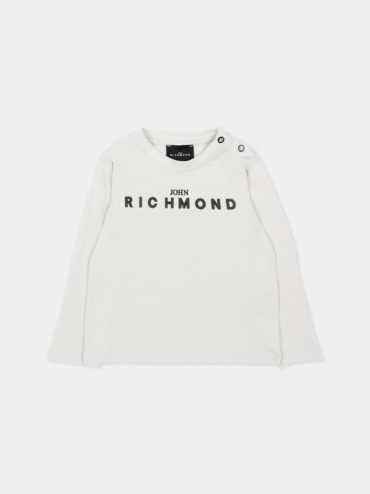 T-Shirt grigia per neonato con logo,Richmond,RIP26009TS BLUE VAPOR