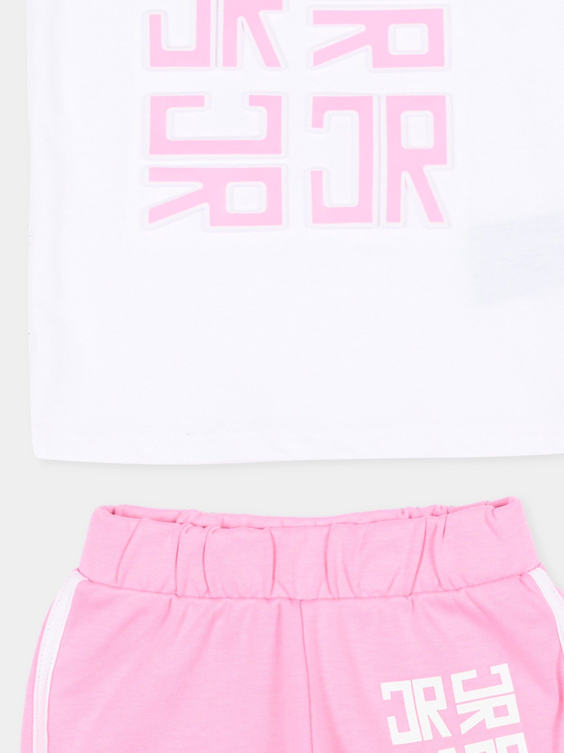 Completo sportivo bianco per neonata con logo,Richmond,RIP26028CJ WHITE