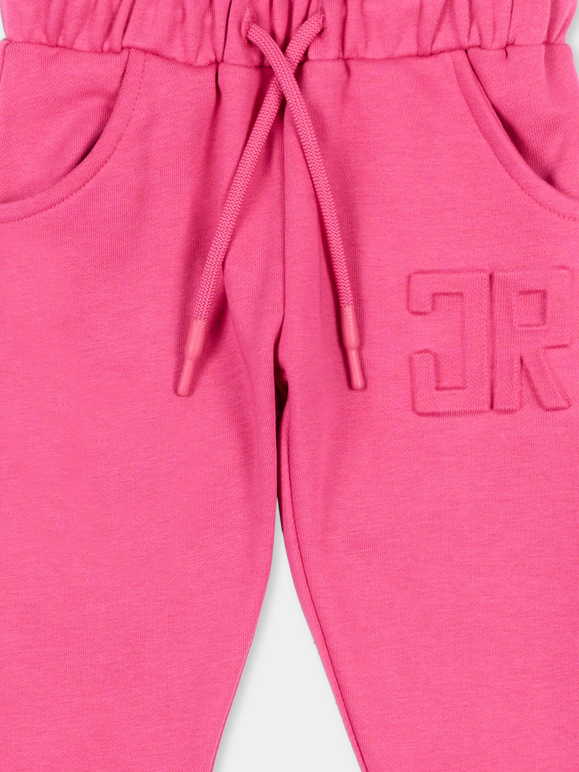 Pantaloni sportivi fucsia per neonata,Richmond,RIP26033PA FUCHSIA PURPLE