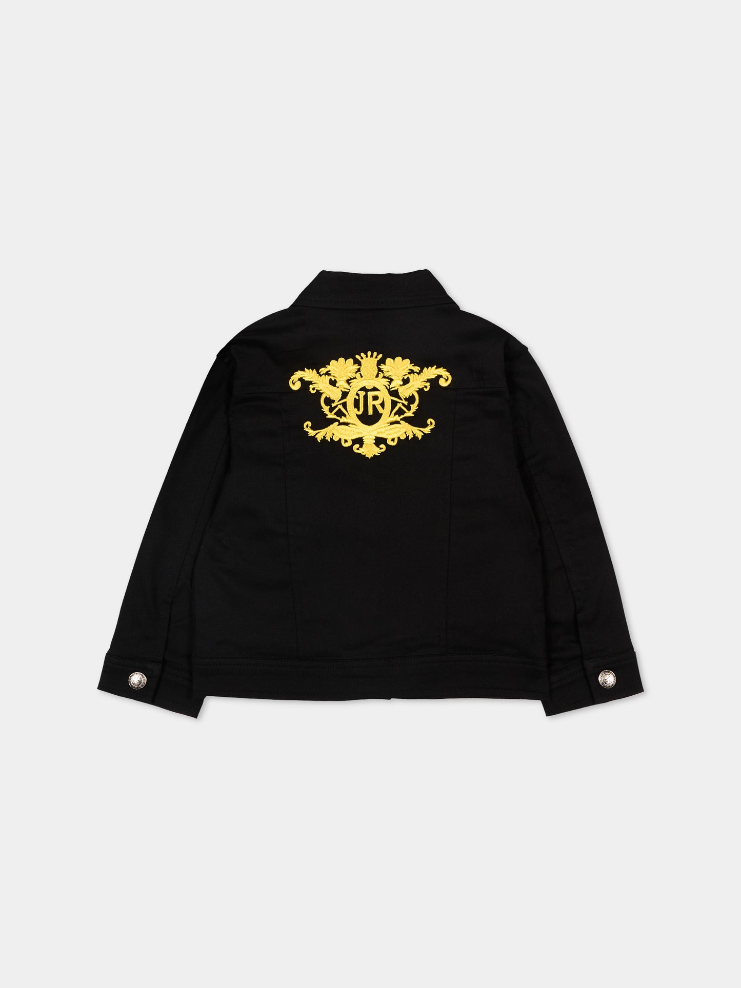 Giubbotto di jeans nero per neonato con logo,Richmond,RIP26062GB BLACK