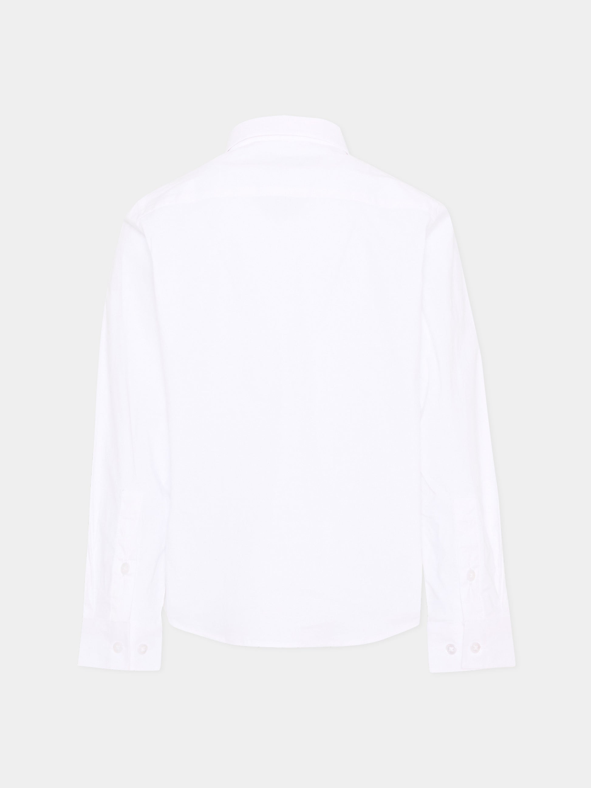 Camicia bianca per bambino con levriero,Trussardi Junior,TBP26028CA WHITE