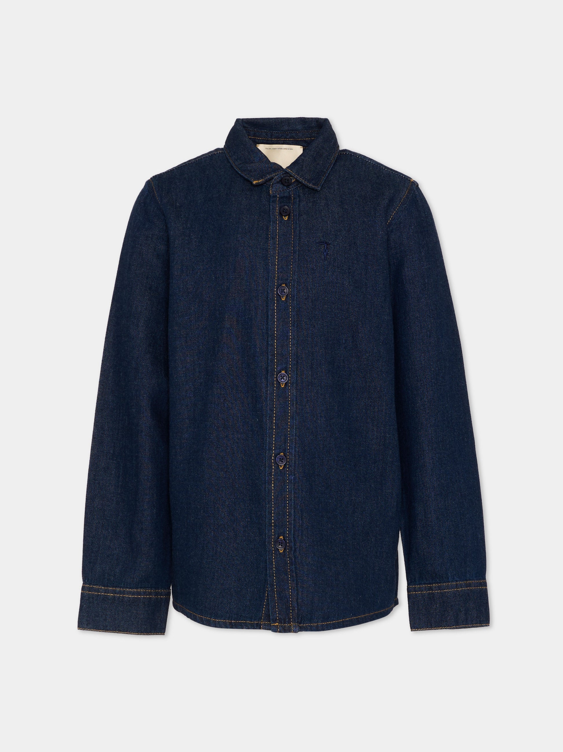 Camicia denim per bambino,Trussardi Junior,TBP26105CA DENIM RAW