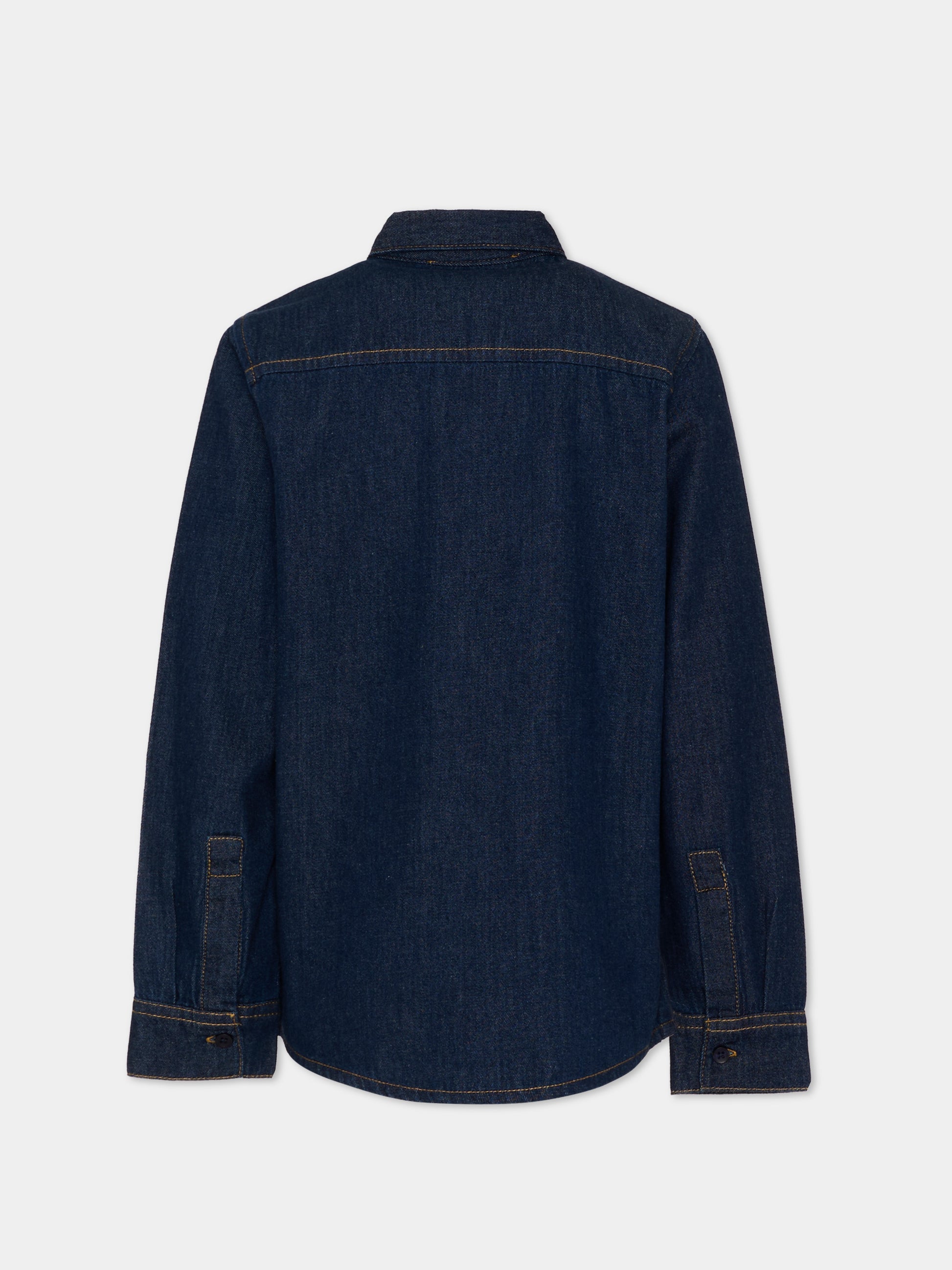 Camicia denim per bambino,Trussardi Junior,TBP26105CA DENIM RAW
