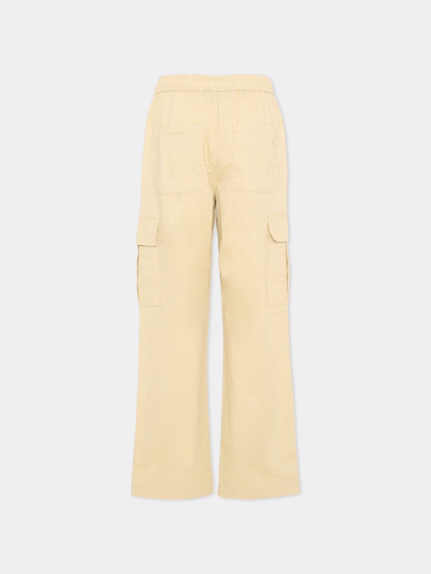 Pantaloni beige per bambino cargo,Trussardi Junior,TBP26133PA BEIGE CASTLE WALL
