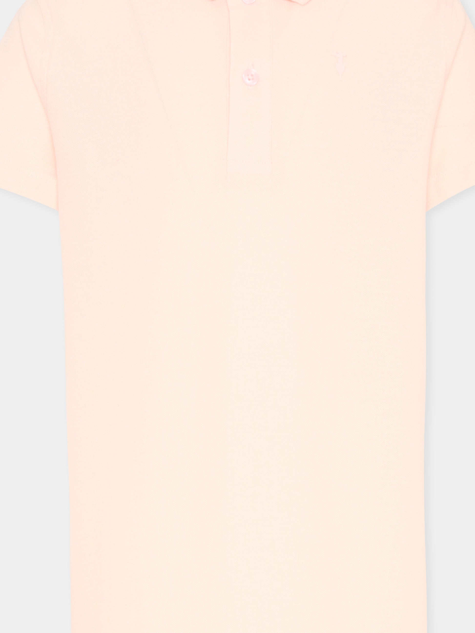 Vestito rosa polo per bambina con levriero,Trussardi Junior,TGP26006VE PINK SCALLOP SHELL