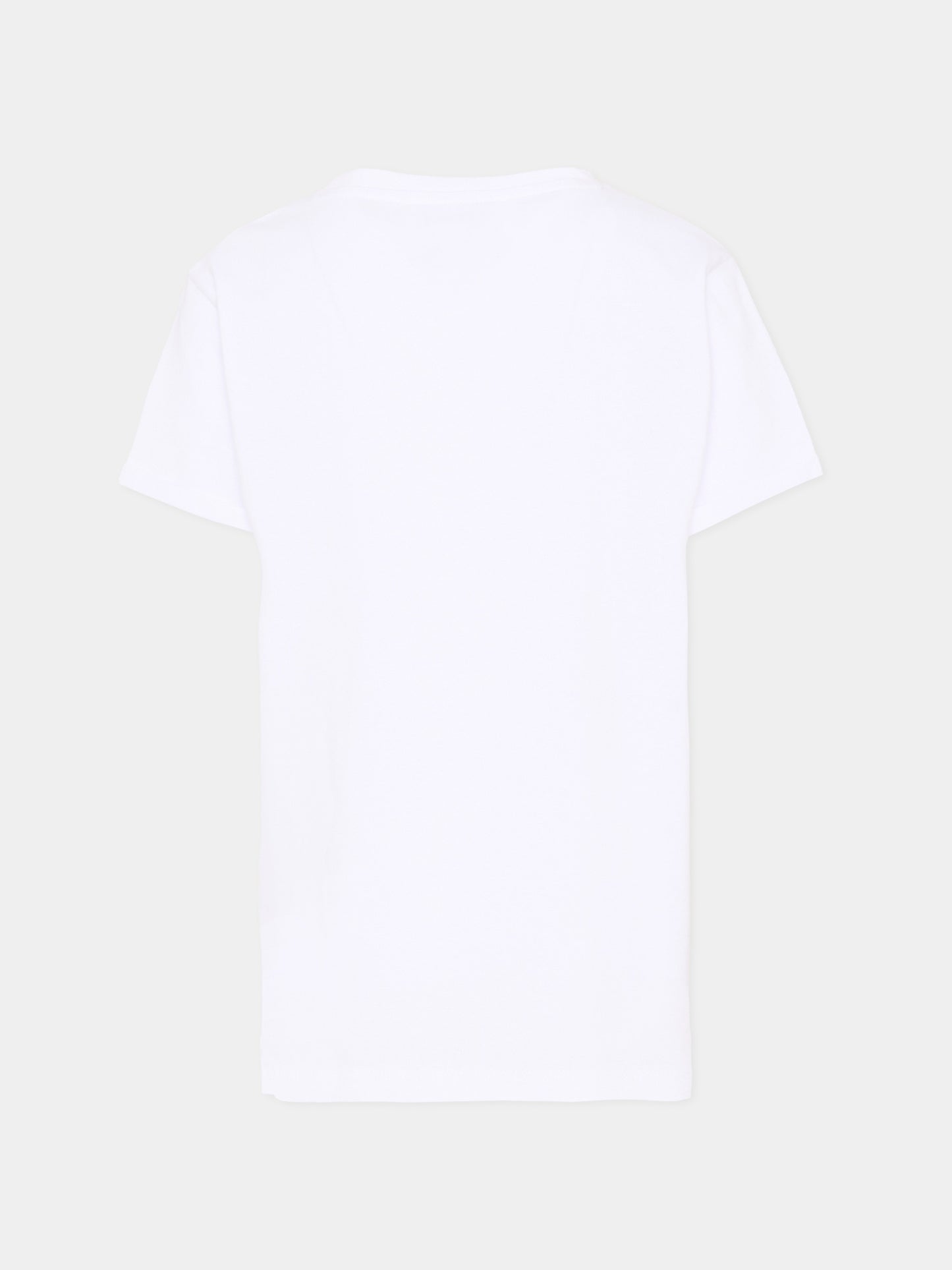 T-Shirt bianca per bambina con logo,Trussardi Junior,TGP26061TS WHITE