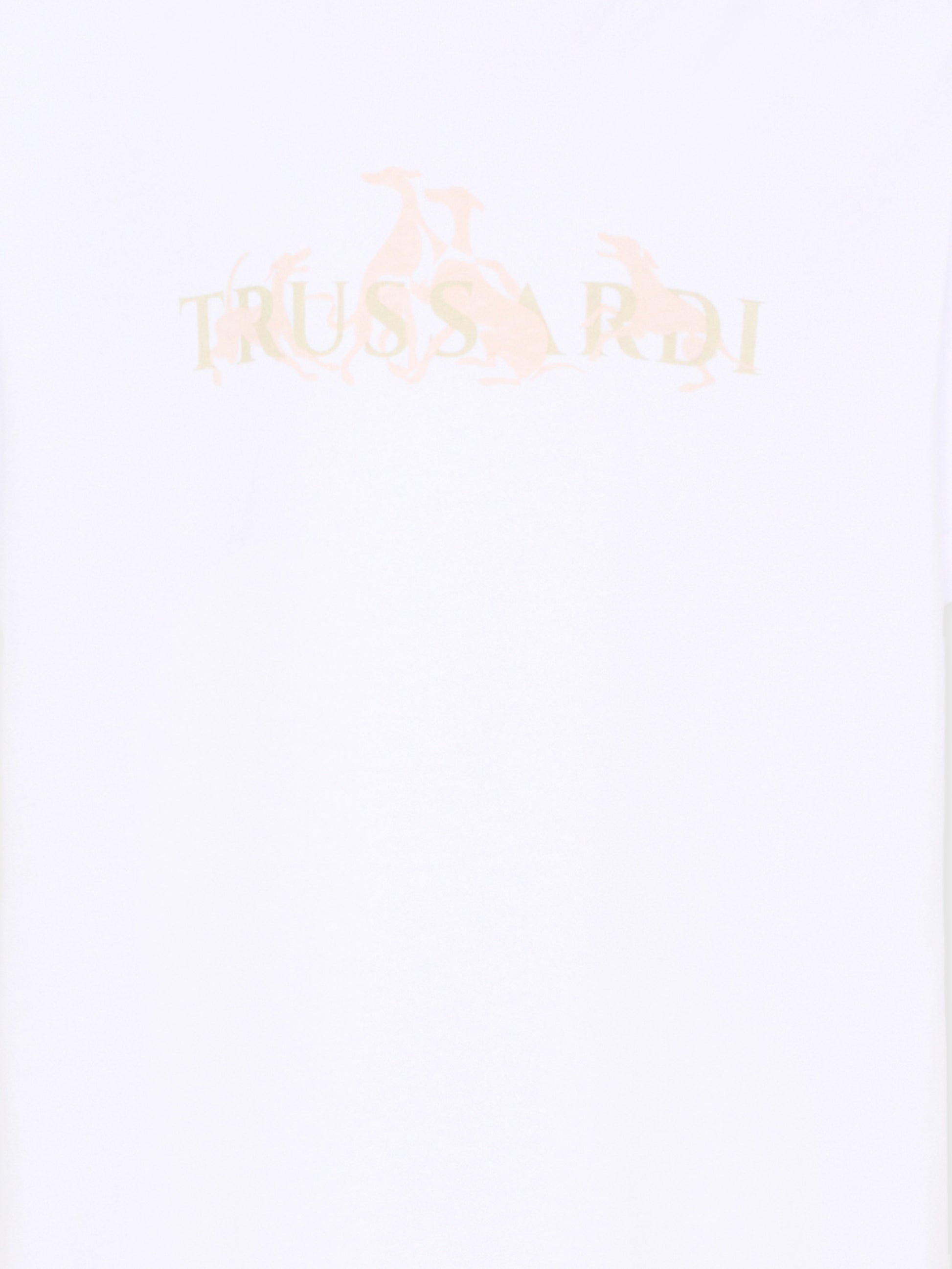 T-Shirt bianca per bambina con logo,Trussardi Junior,TGP26061TS WHITE