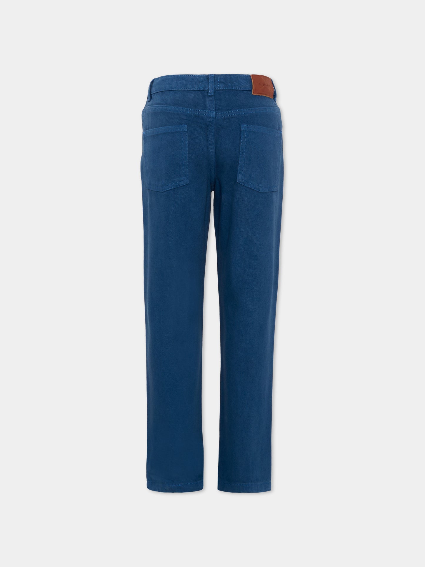 Pantaloni blu per bambino,Trussardi Junior,TIP26006PA BLUE ESTATE
