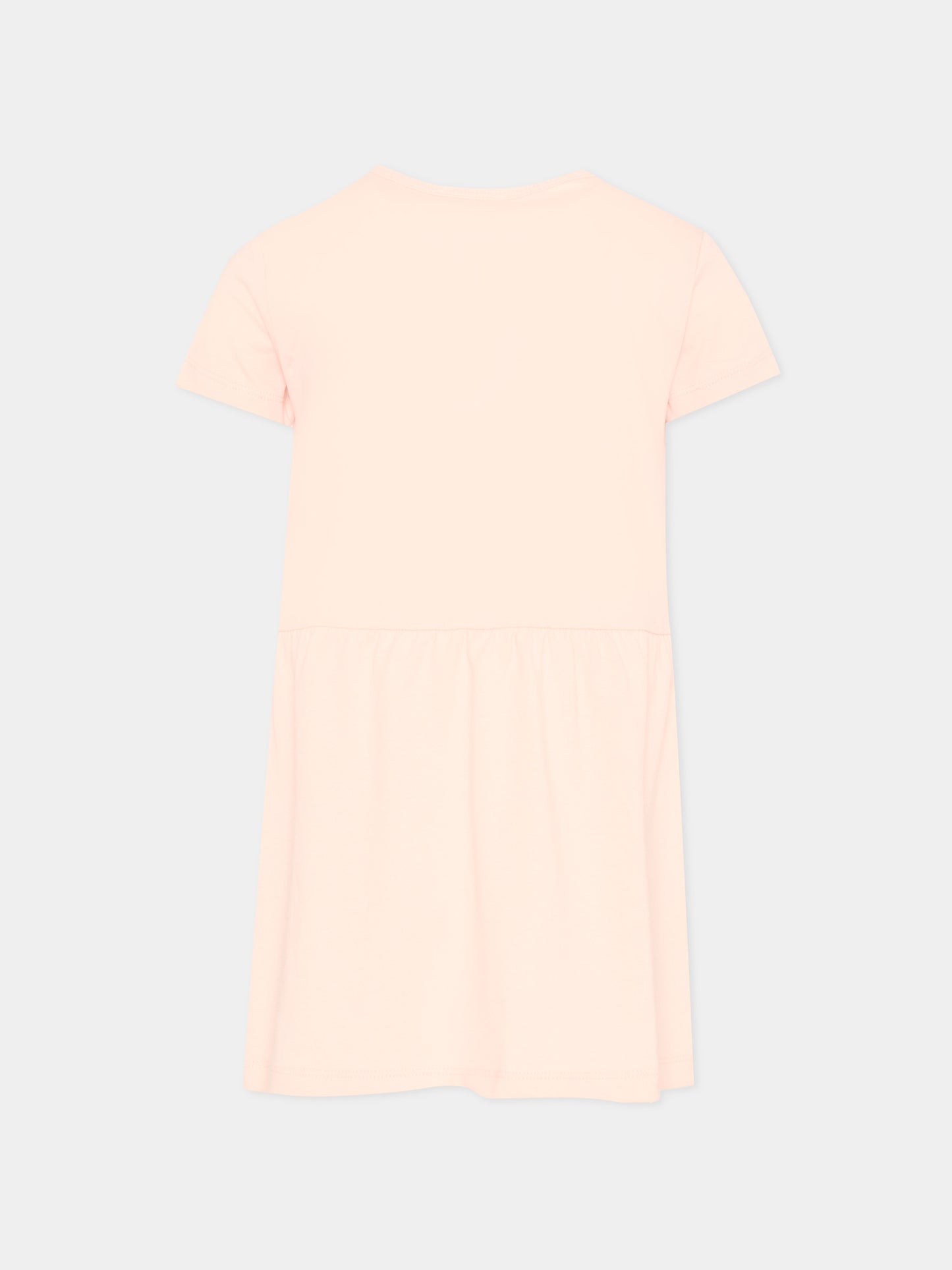 Vestito rosa per neonata con logo,Trussardi Junior,TIP26018VE PINK SCALLOP SHELL