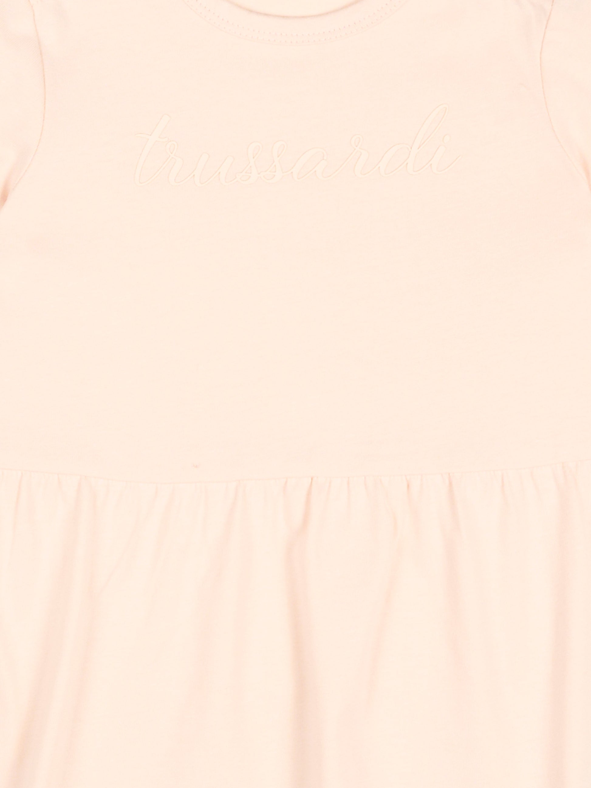 Vestito rosa per neonata con logo,Trussardi Junior,TIP26018VE PINK SCALLOP SHELL