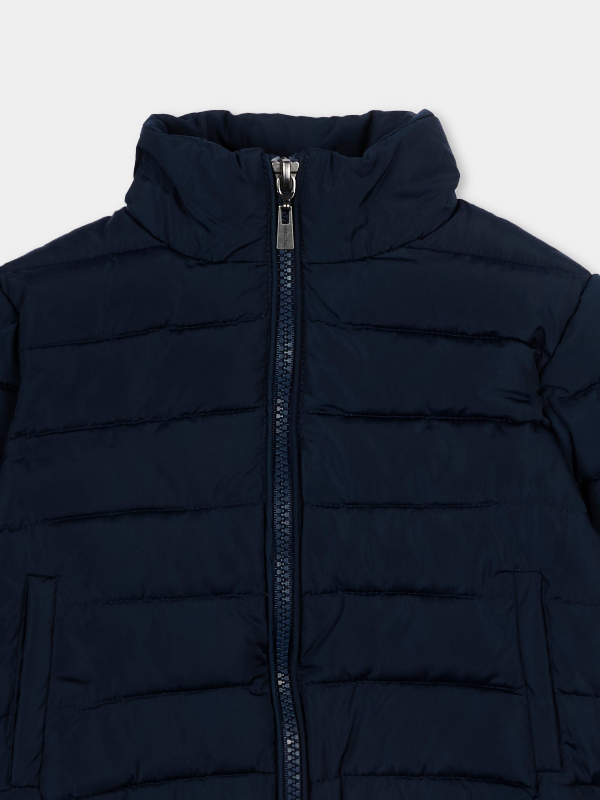 Bomber blu per neonato con logo,Trussardi Junior,TIP26031PI BLUE ESTATE