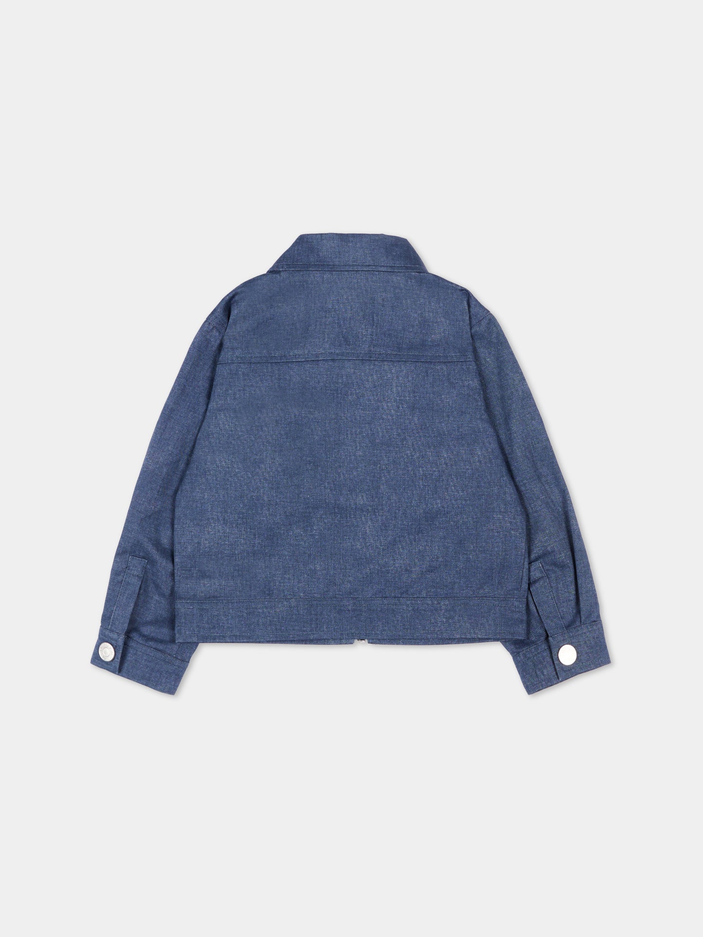 Giubbotto blu per neonato con levriero,Trussardi Junior,TIP26042GB BLUE ESTATE