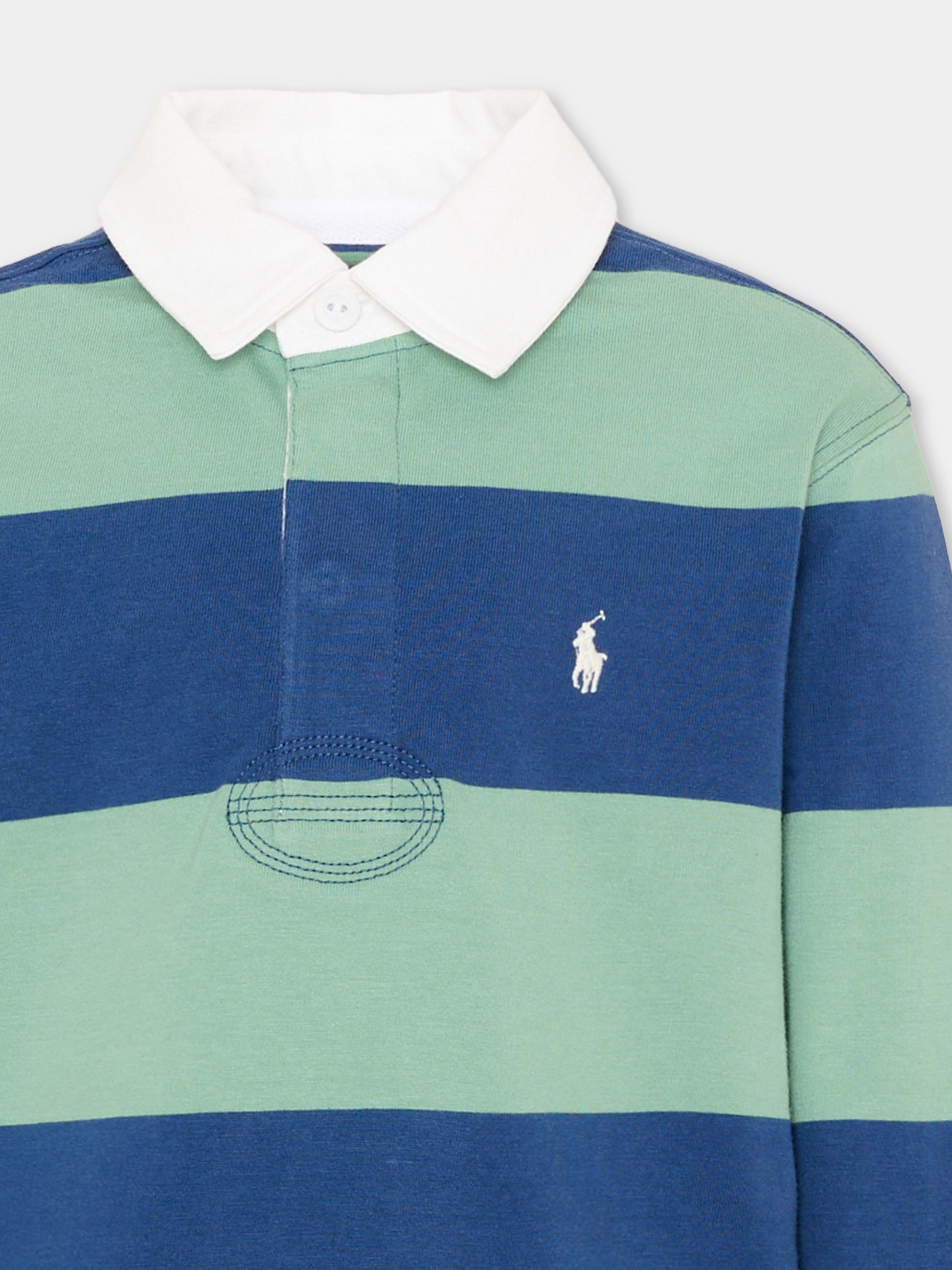 Polo multicolor per bambino a righe,Ralph Lauren Kids,932280501