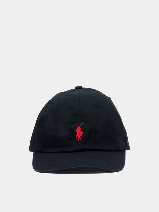 Cappello nero con Pony per bambini,Ralph Lauren Kids,552489005