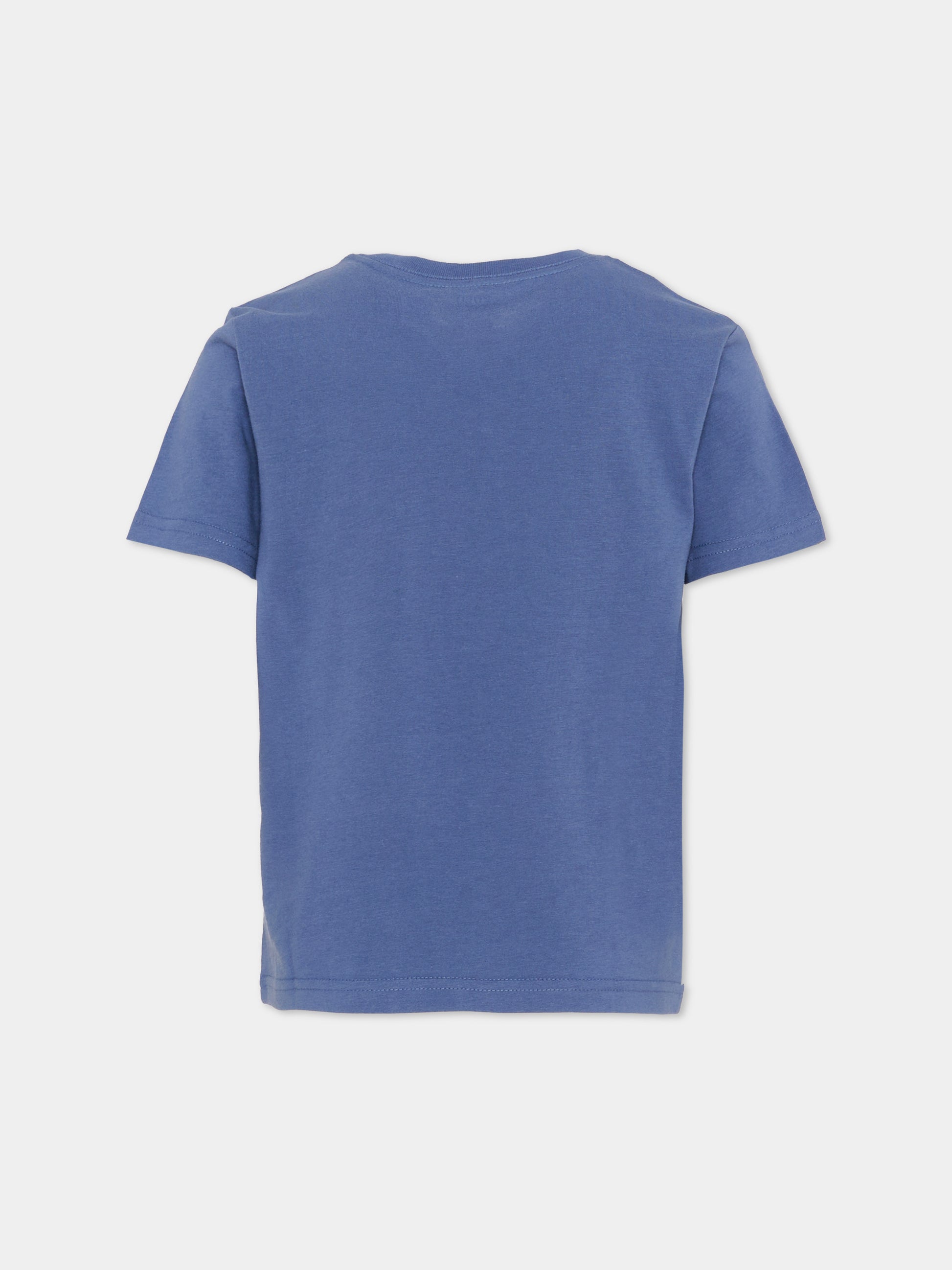 T-Shirt blu per bambino con Pony,Ralph Lauren Kids,970333506