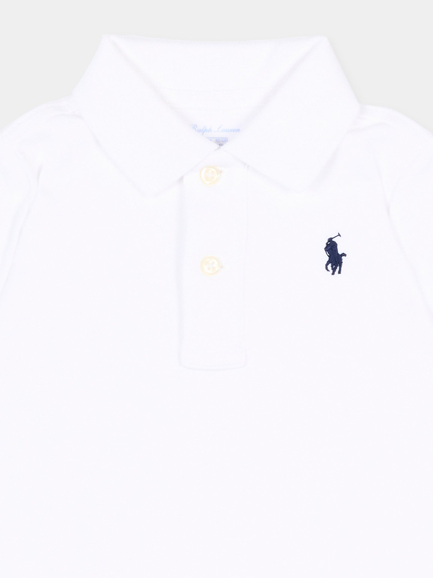 Polo bianca per neonati con Pony,Ralph Lauren Kids,570127001