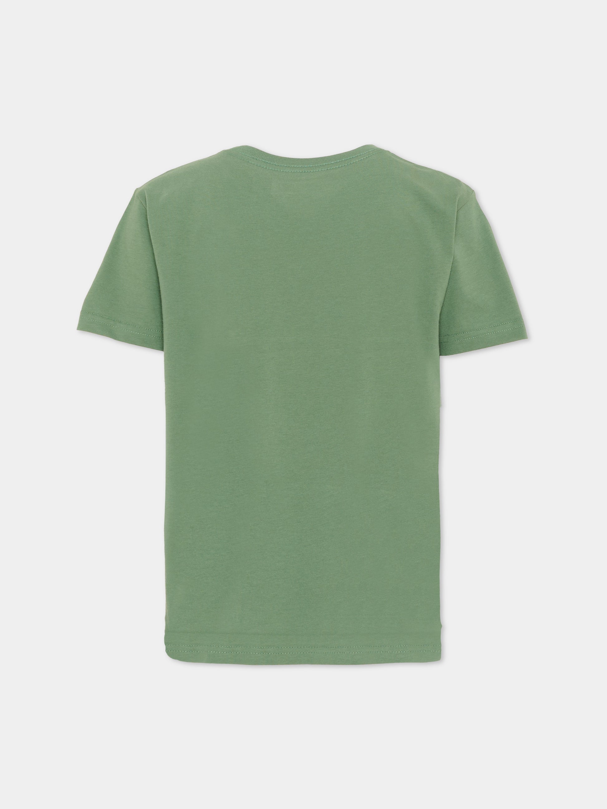 T-Shirt verde per bambino con Pony,Ralph Lauren Kids,970333507