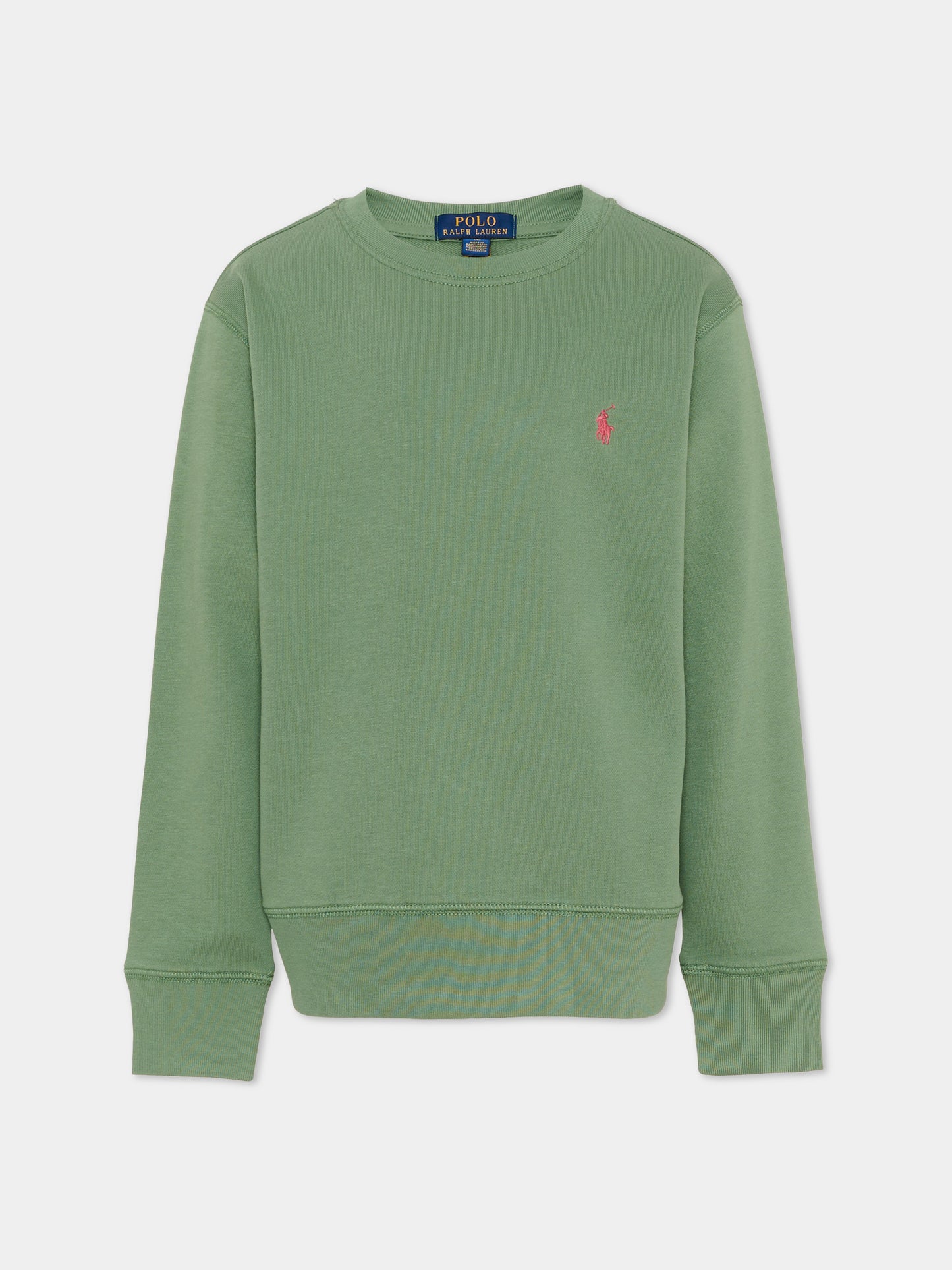 Felpa verde per bambino con Pony,Ralph Lauren Kids,971277501