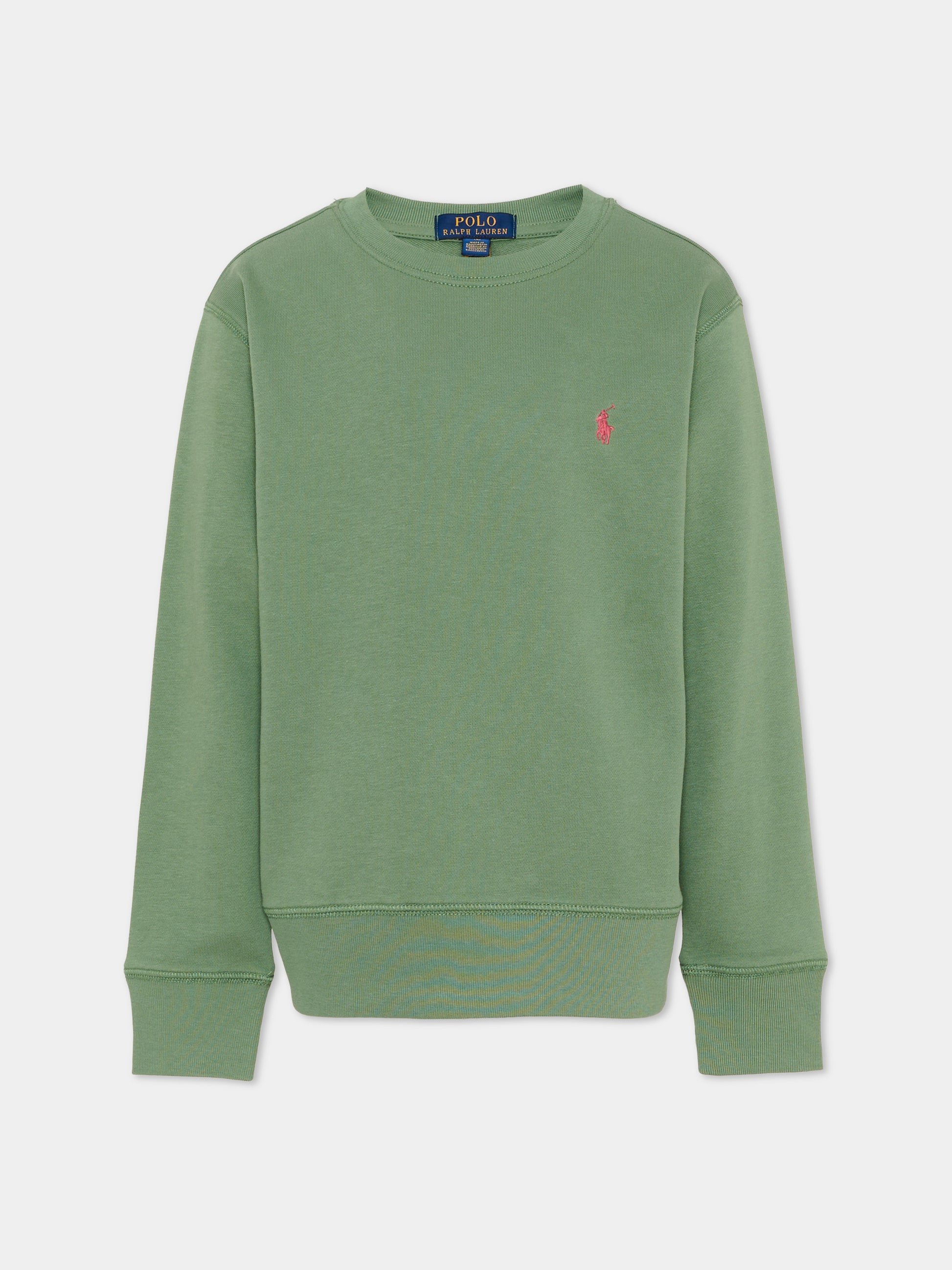 Felpa verde per bambino con Pony,Ralph Lauren Kids,971277501