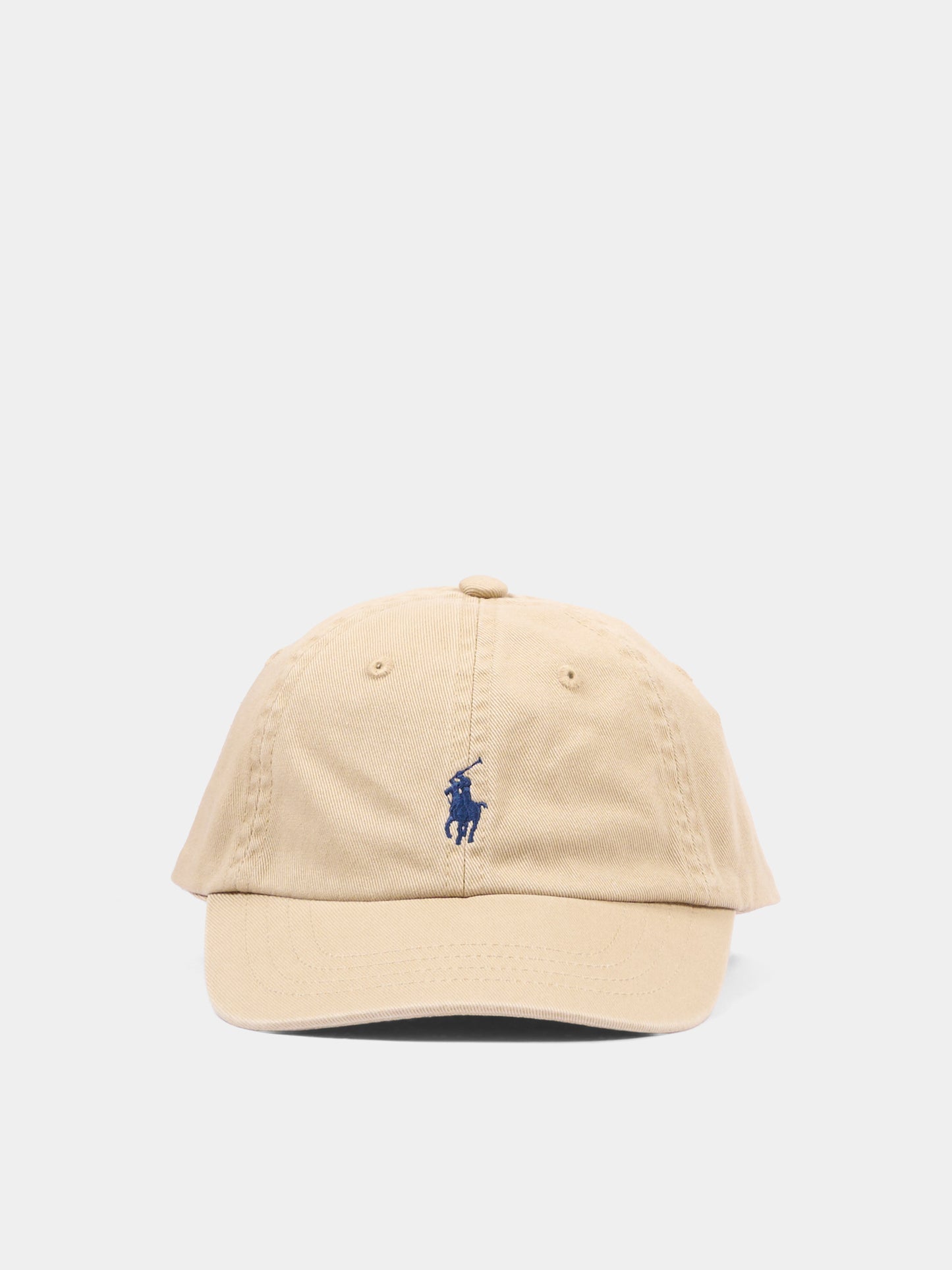 Cappello con visiera beige per neonati,Ralph Lauren Kids,552489002