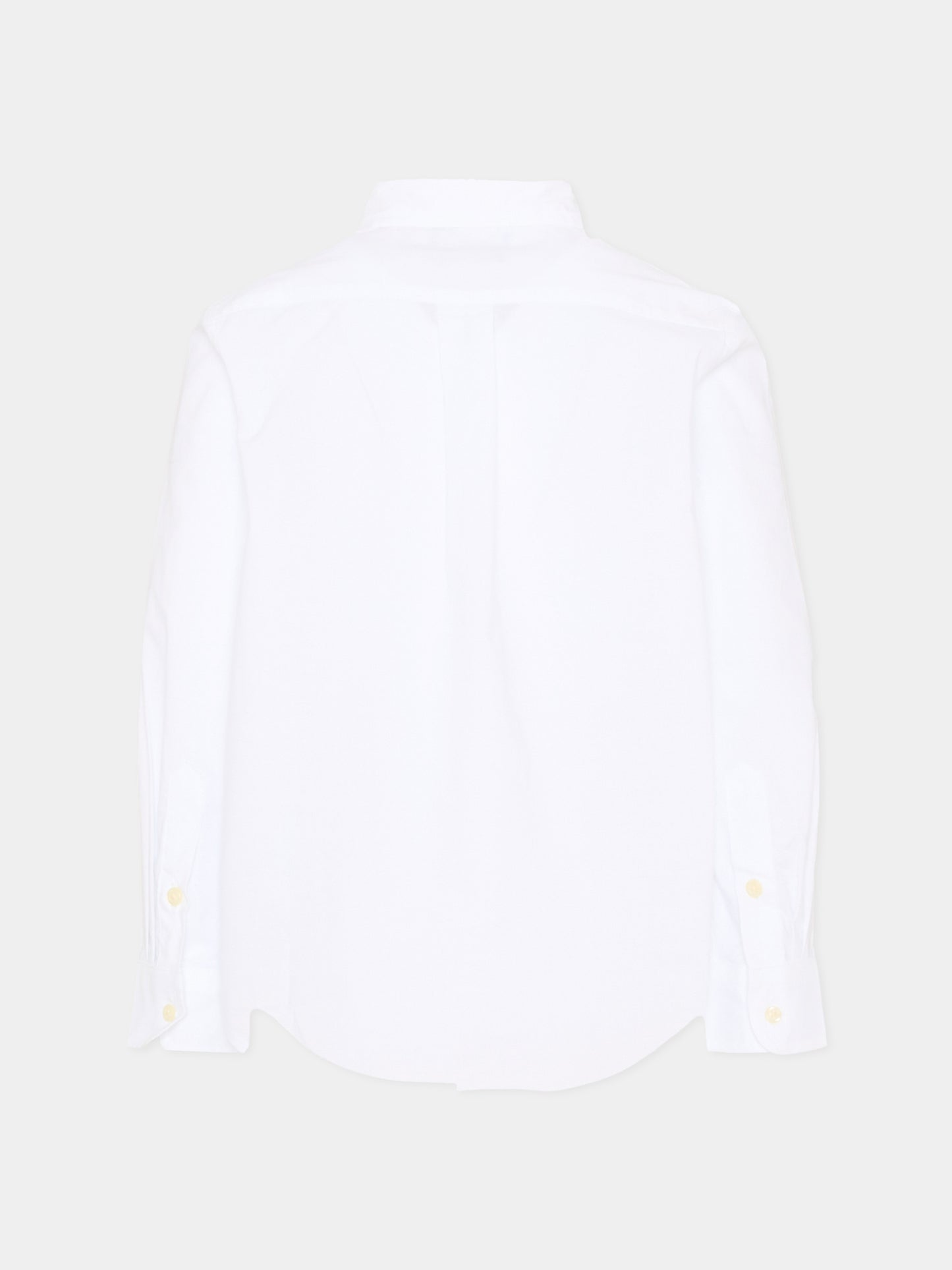 Camicia bianca per bambino con Pony,Ralph Lauren Kids,952199001