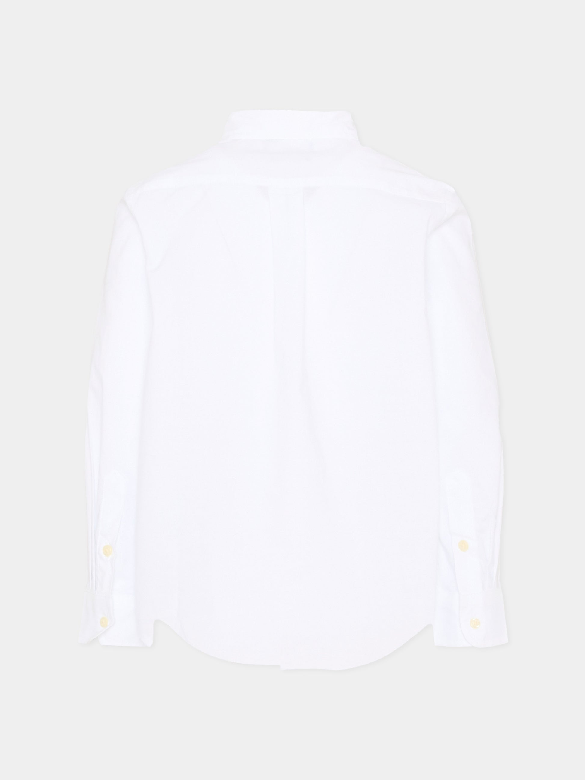 Camicia bianca per bambino con Pony,Ralph Lauren Kids,952199001