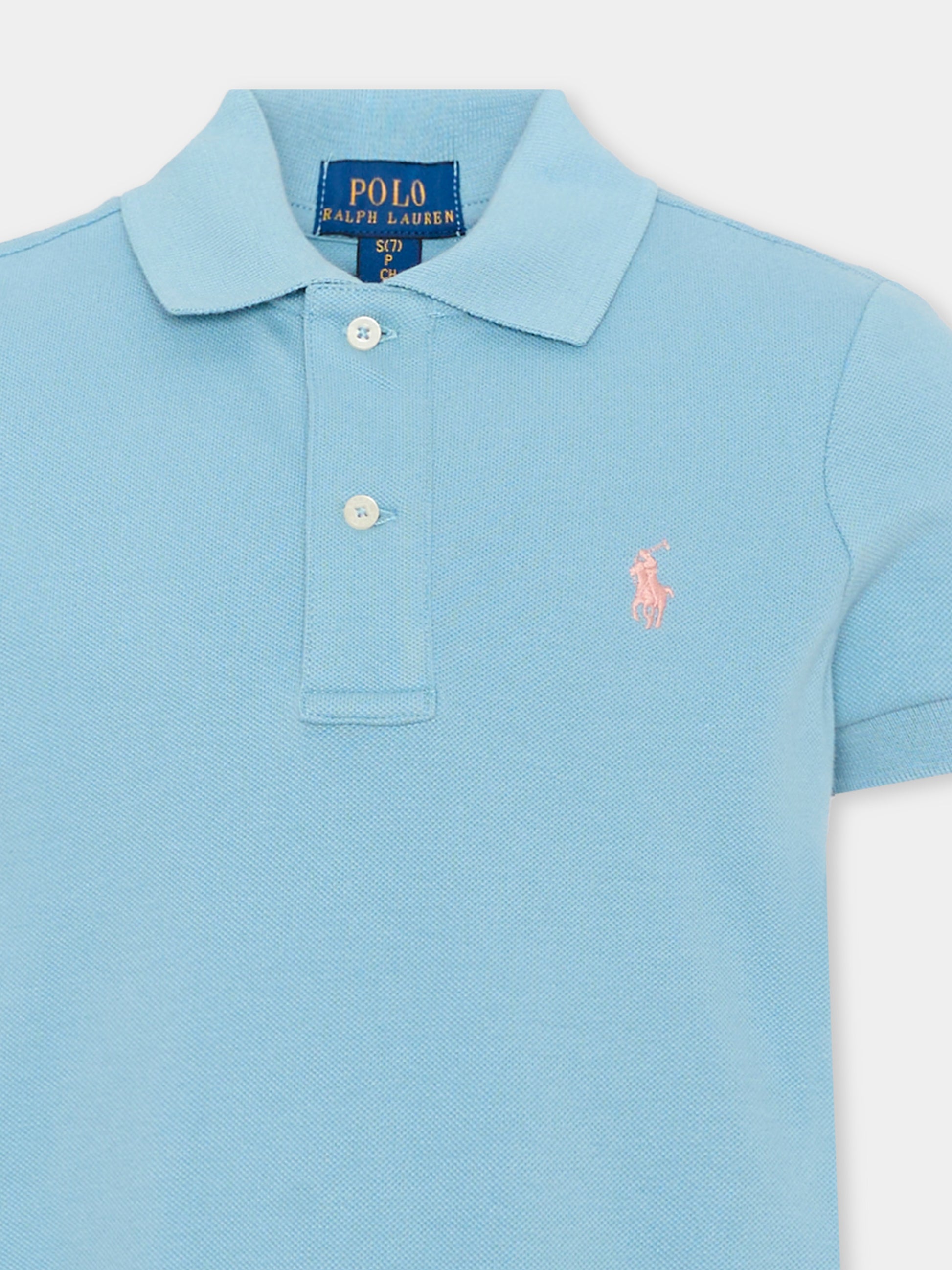 Completo sportivo celeste per bambina,Ralph Lauren Kids,B19943001