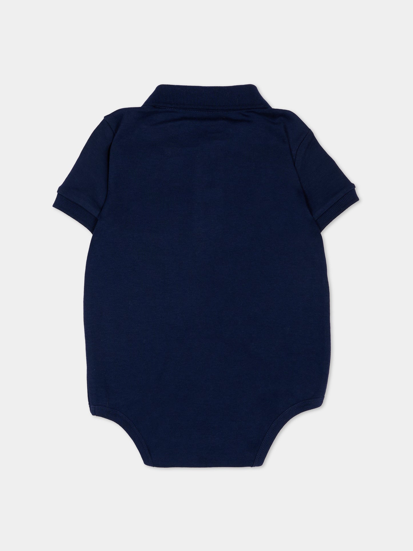 Body blu polo per neonato con Pony,Ralph Lauren Kids,735043003
