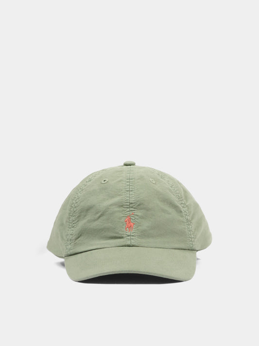 Cappello con visiera verde per bambini,Ralph Lauren Kids,B19183001