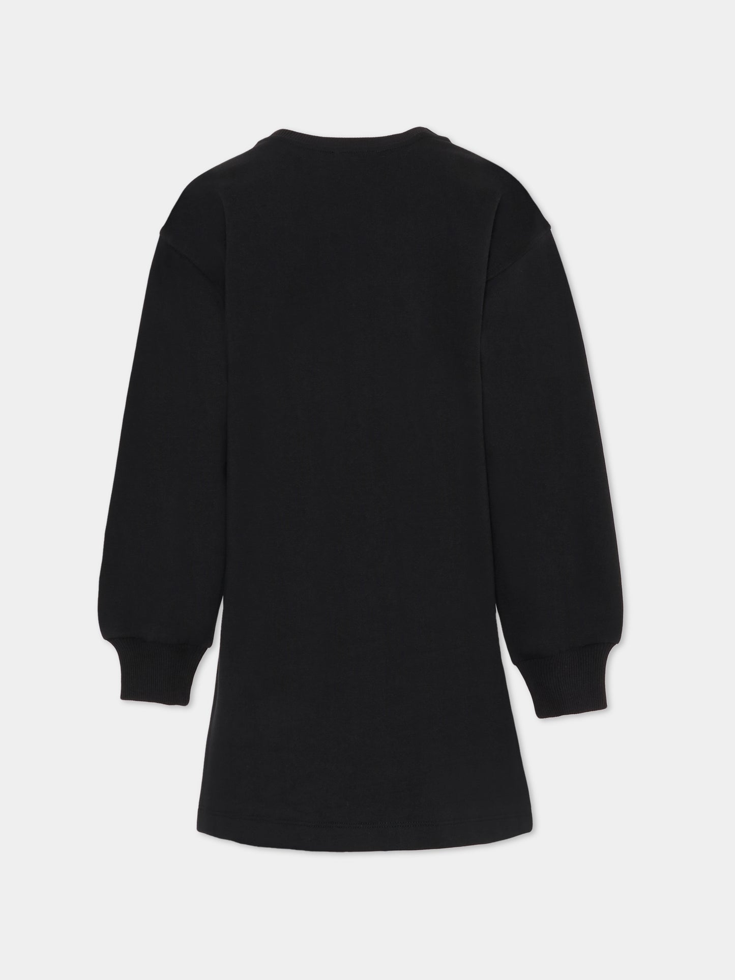 Vestito nero per bambina con Teddy Bear,Moschino Kids,HDV0GY LCA83 60100