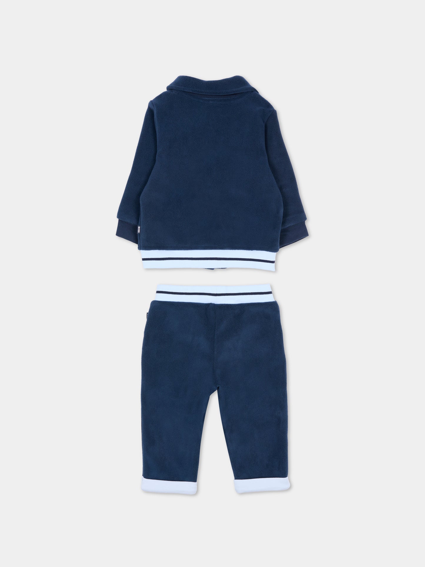 Completo blu per neonato con logo,Boss,J52542 849