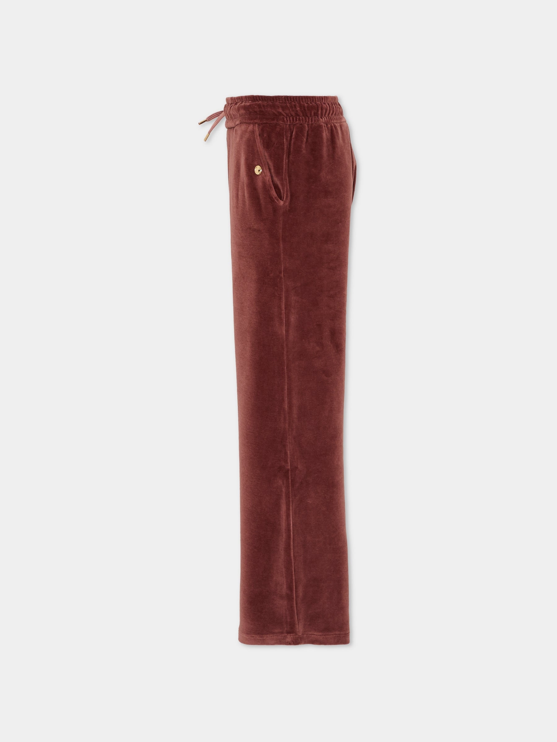 Pantaloni per bambina con logo rosa,Chloé Kids,C20629 958