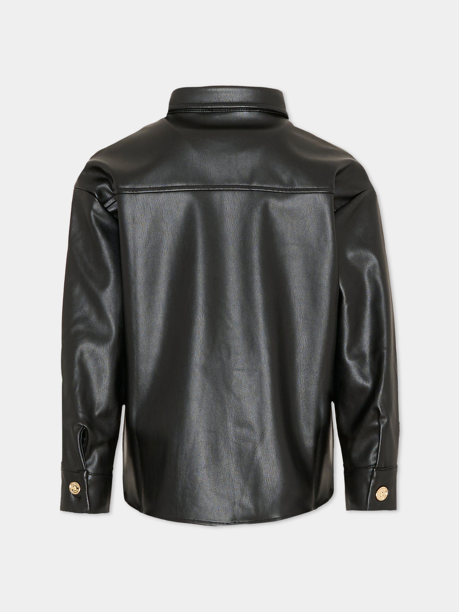 Camicia nera per bambina,Michael Kors,R30437 09B