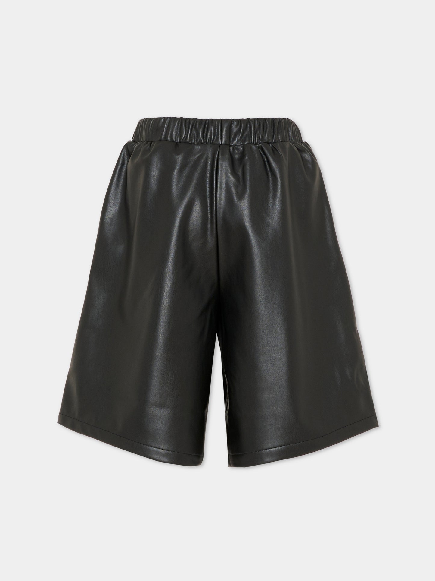 Shorts neri per bambina con logo,Michael Kors,R30441 09B