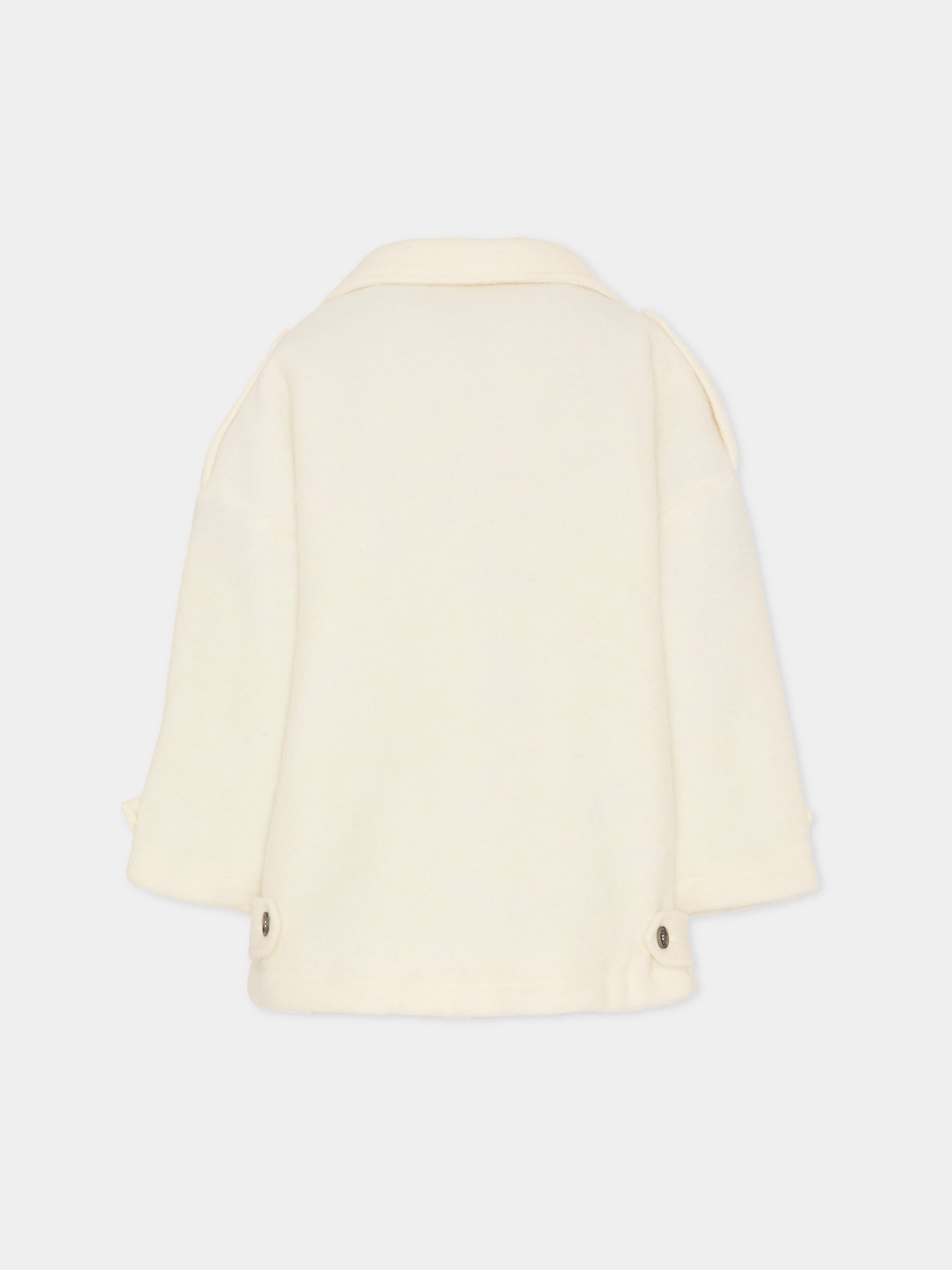 Cappotto avorio per bambina,Douuod Kids,DX2Q70 E0077 101