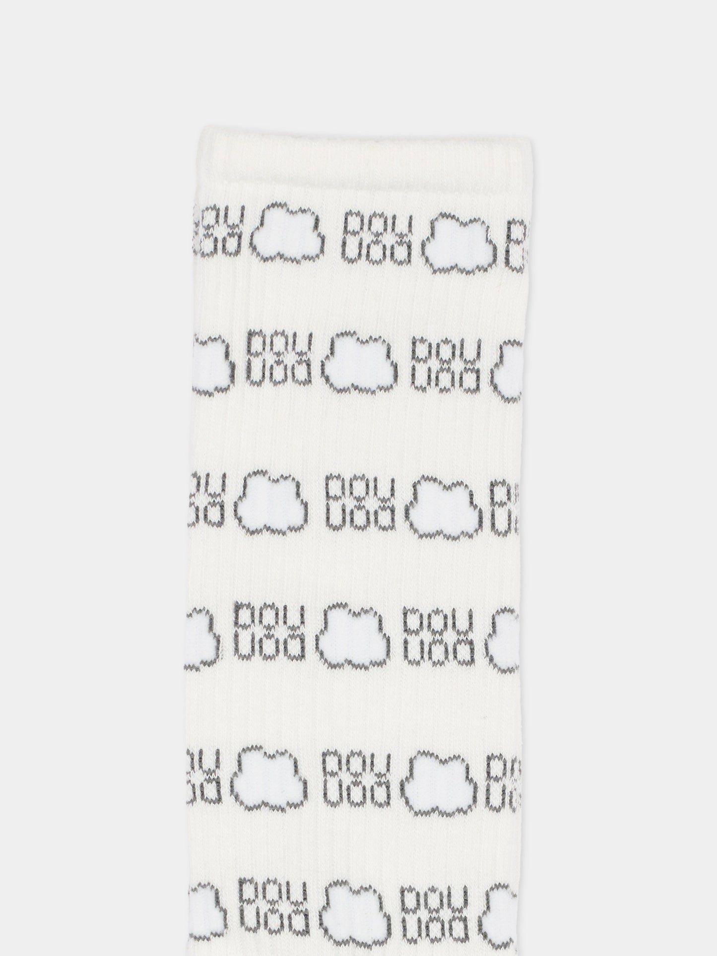 Calze avorio per bambini con nuvole,Douuod X Coccolebimbi,CALZINO DOUUOD X CB