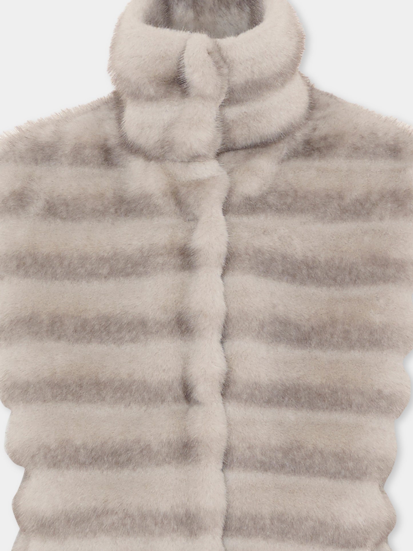 Gilet grigio per bambina,Monnalisa,17F108 6032 0032