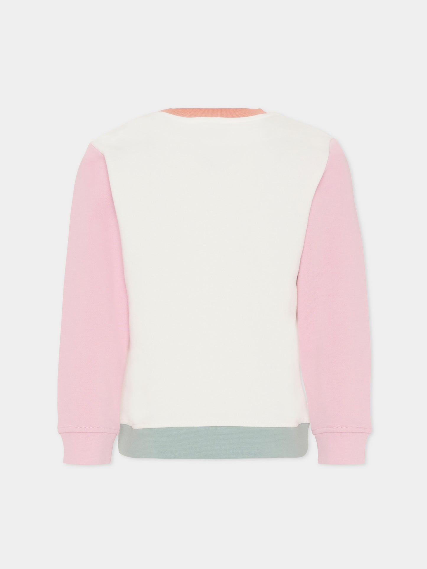 Felpa color block con logo per bambina,Stella Mccartney Kids,TX4B00 Z3059 999