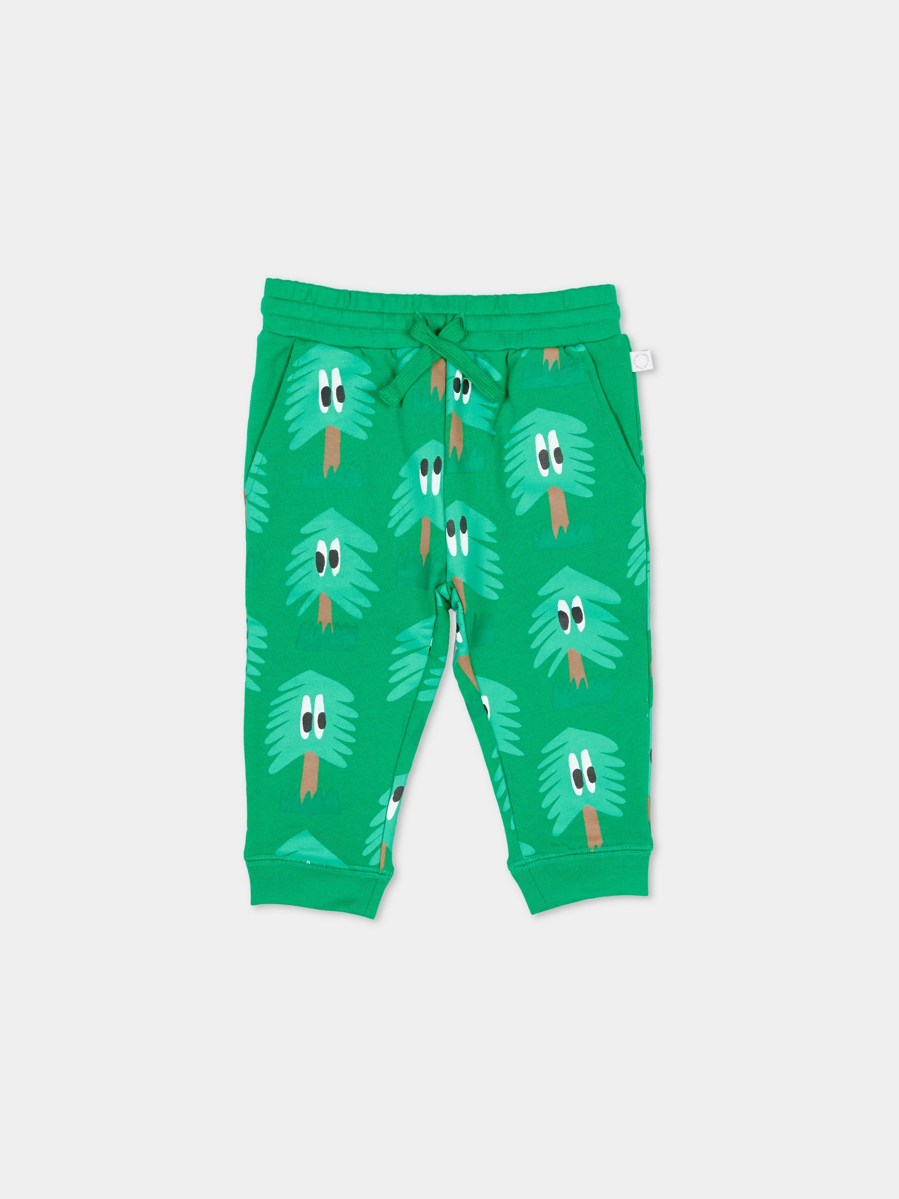 Pantaloni verdi con abeti per neonato,Stella Mccartney Kids,TX6600 Z3161 712MC