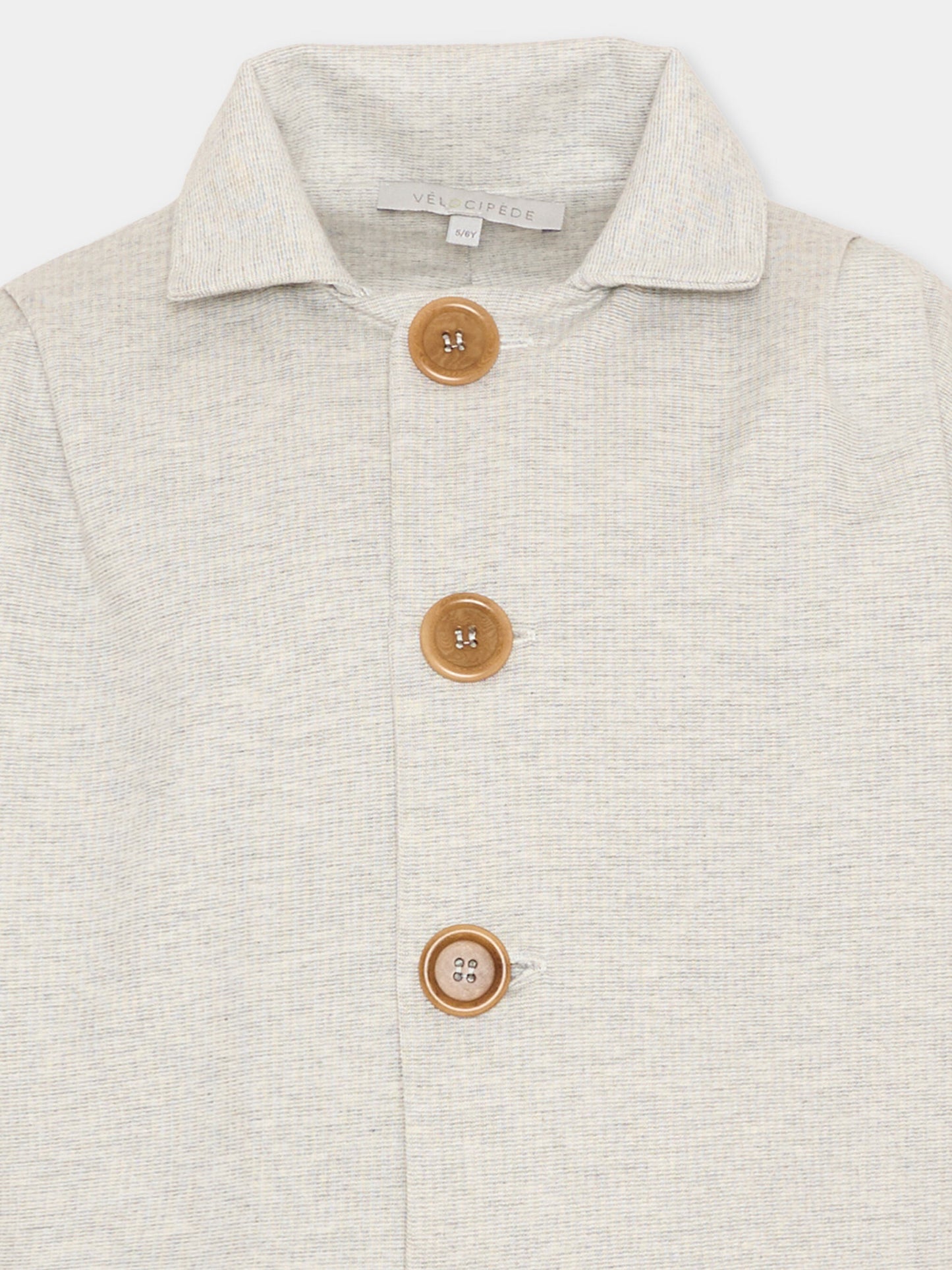 Giacca grigia per bambini,Vélocipède,VLC-SS26-JK003 GREY