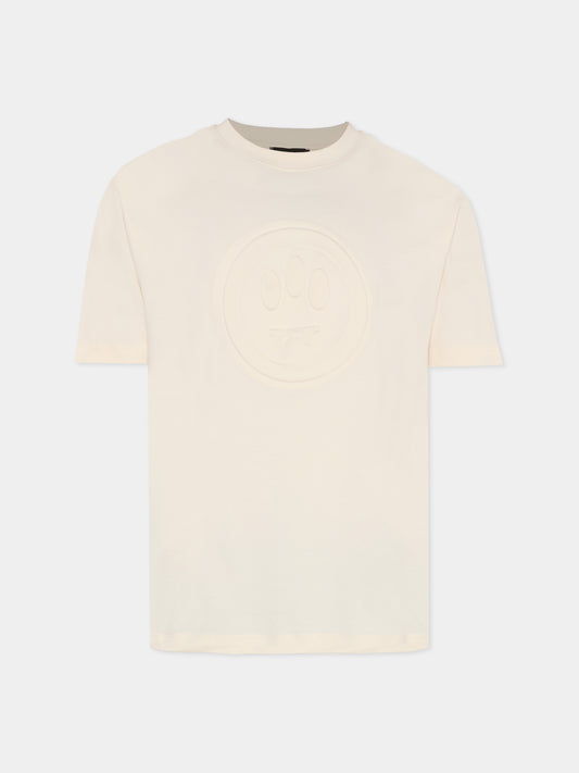 T-shirt avorio per bambini con smile,Barrow,F5BKJUTH041 013