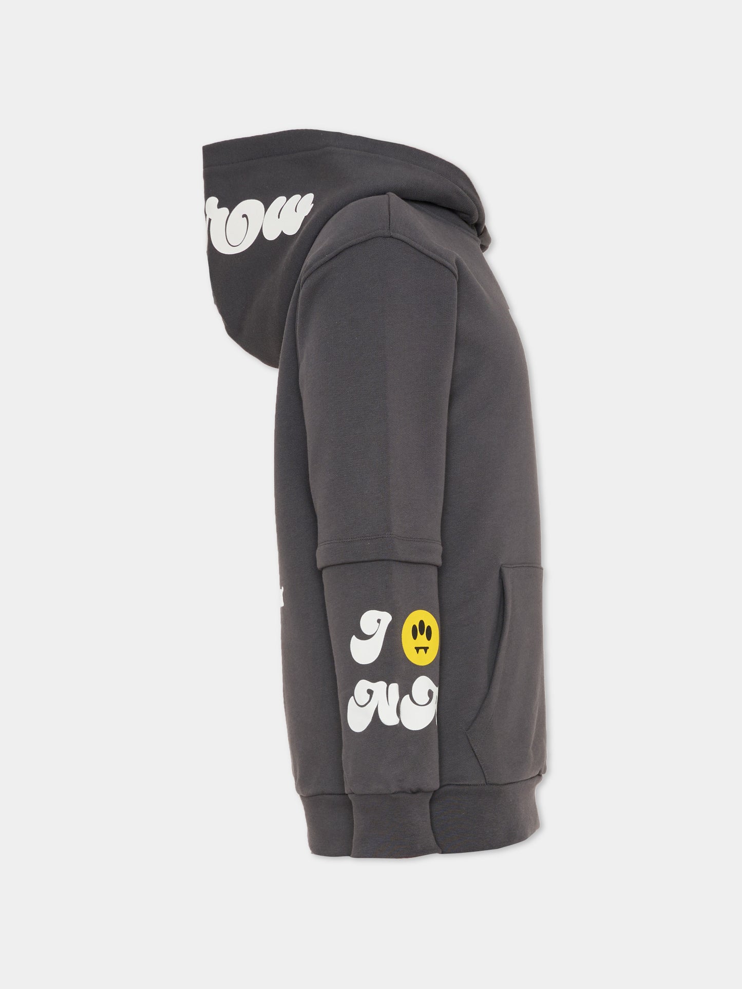 Felpa grigia per bambino con scritta,Barrow,F5BKJUHS158 251