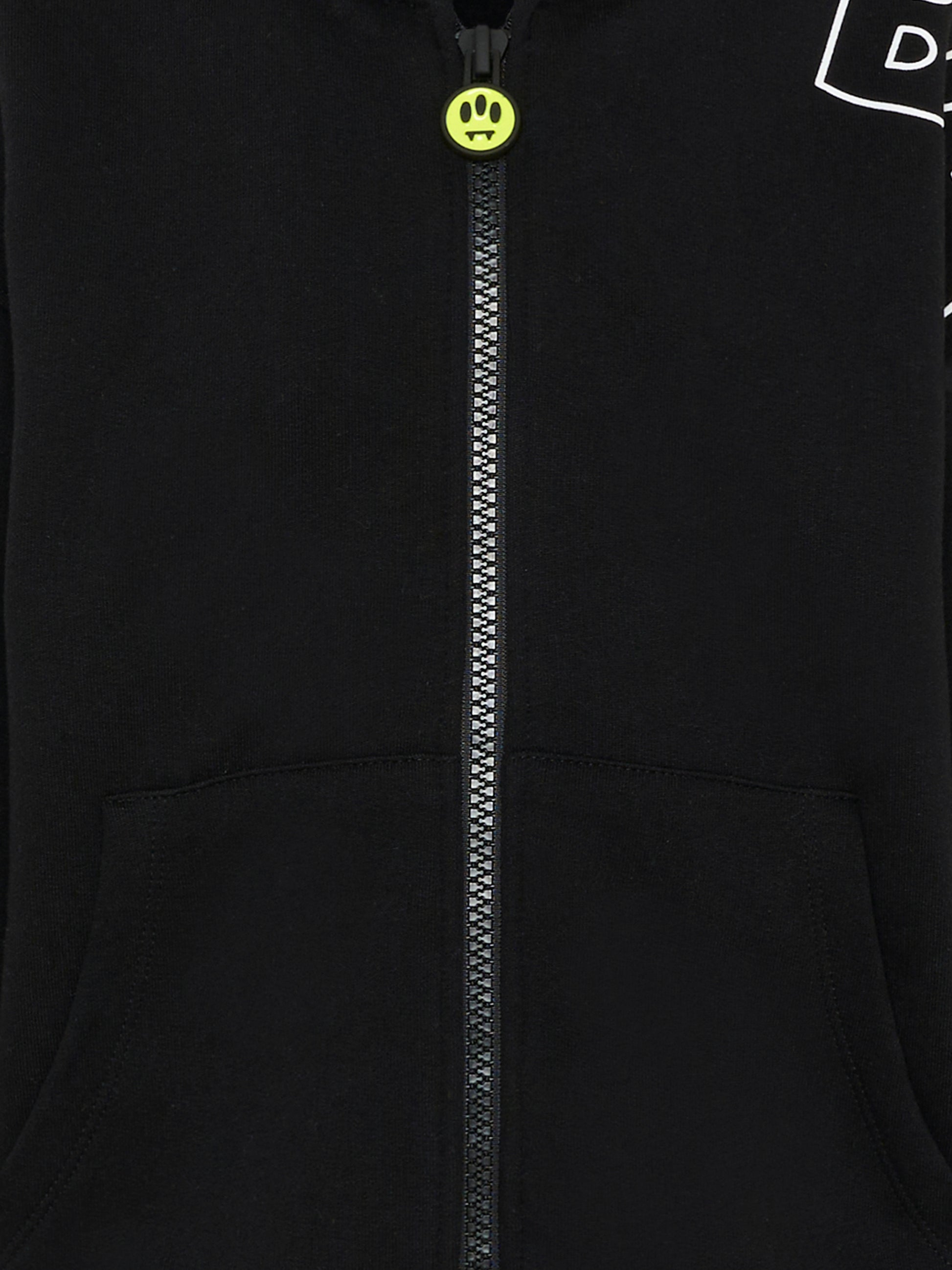 Felpa nera per bambini con smile e logo,Barrow,F5BKJUZH049 110