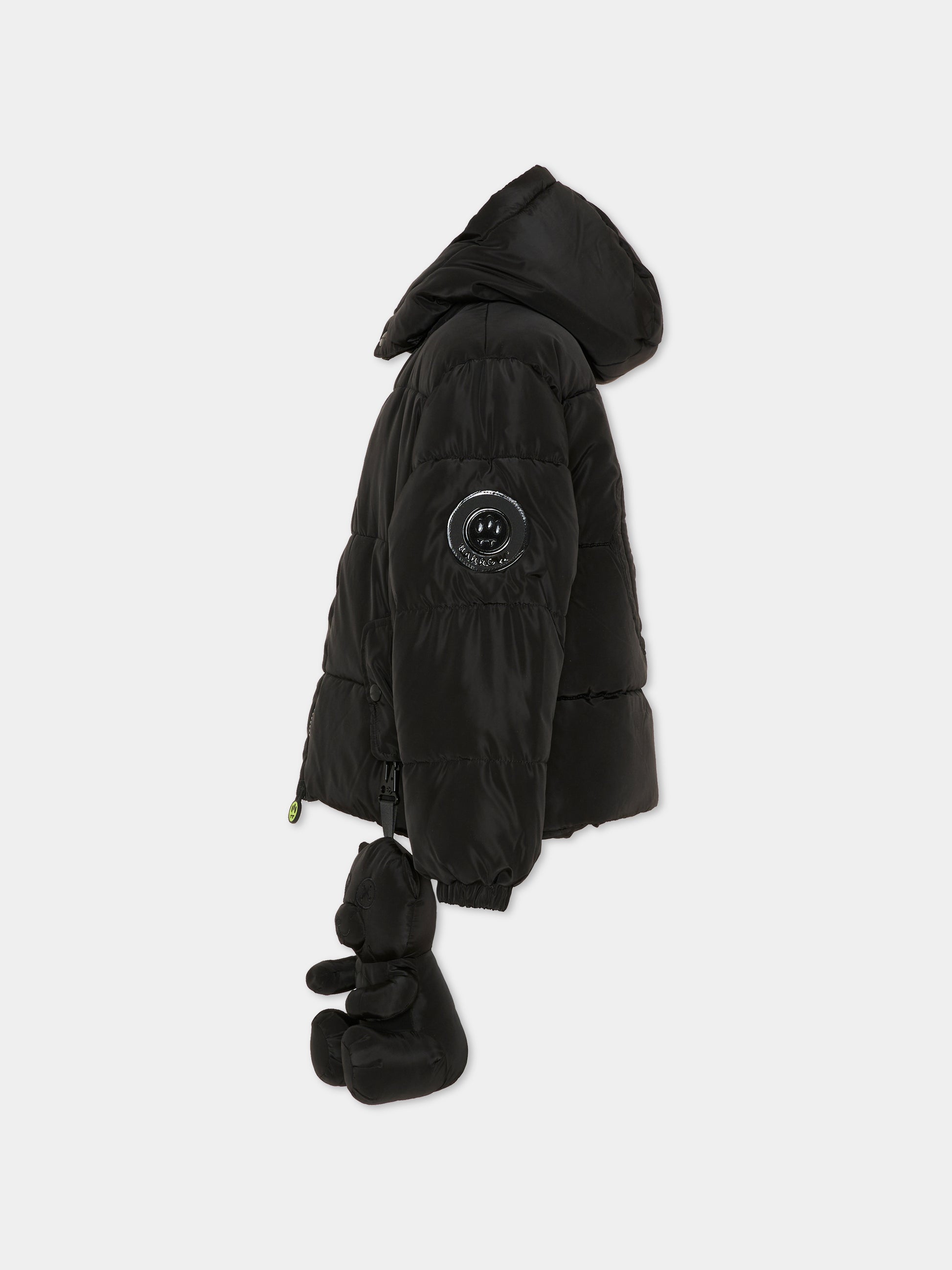 Piumino nero per bambini con orsetto,Barrow,F5BKJUPF031 110
